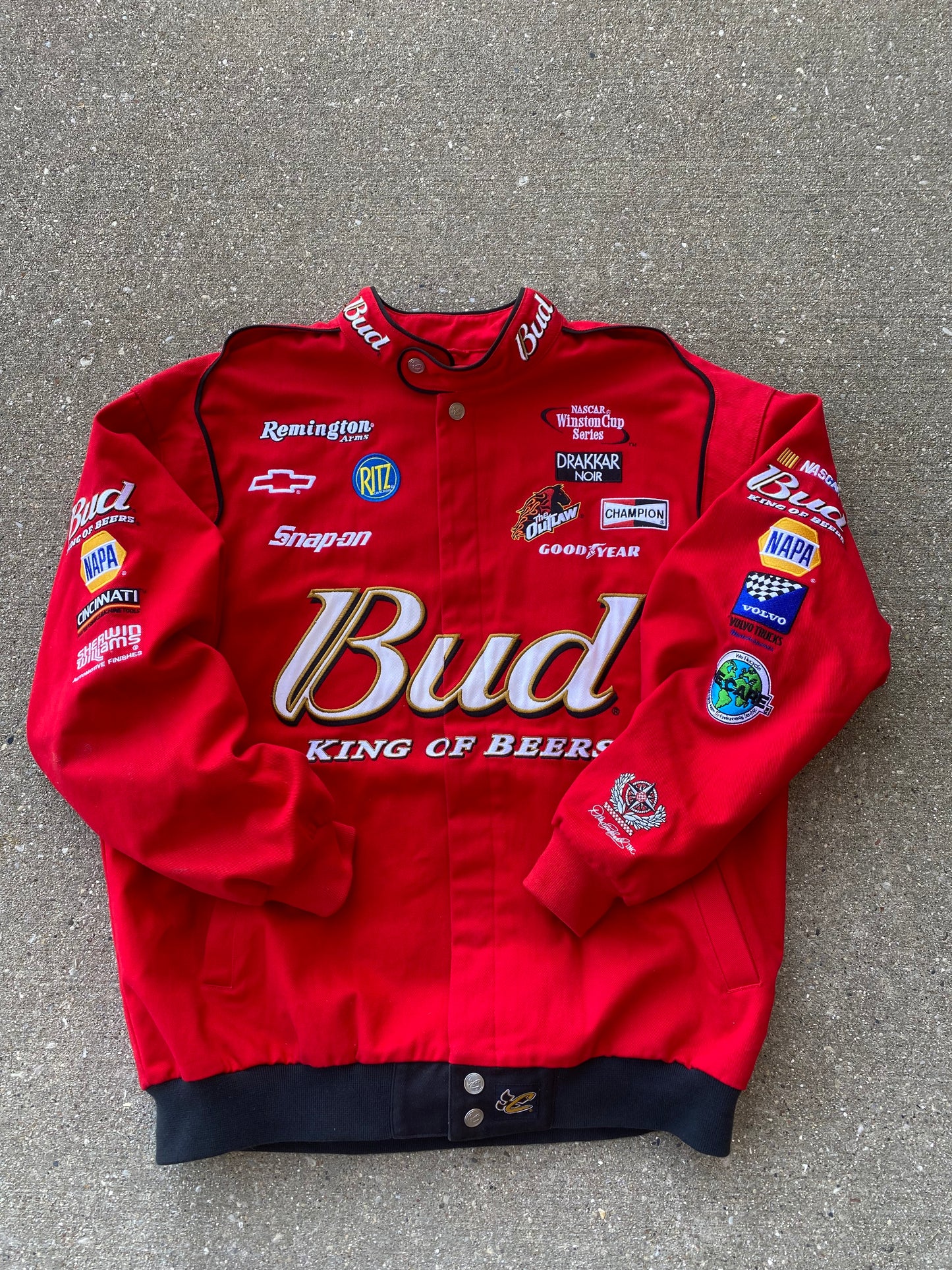 Vintage Budweiser Nascar Jacket Size XL