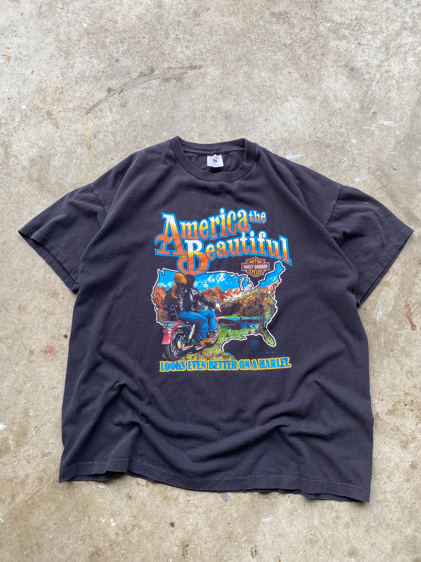 Vintage Harley Davidson America The beautiful shirt size extra large