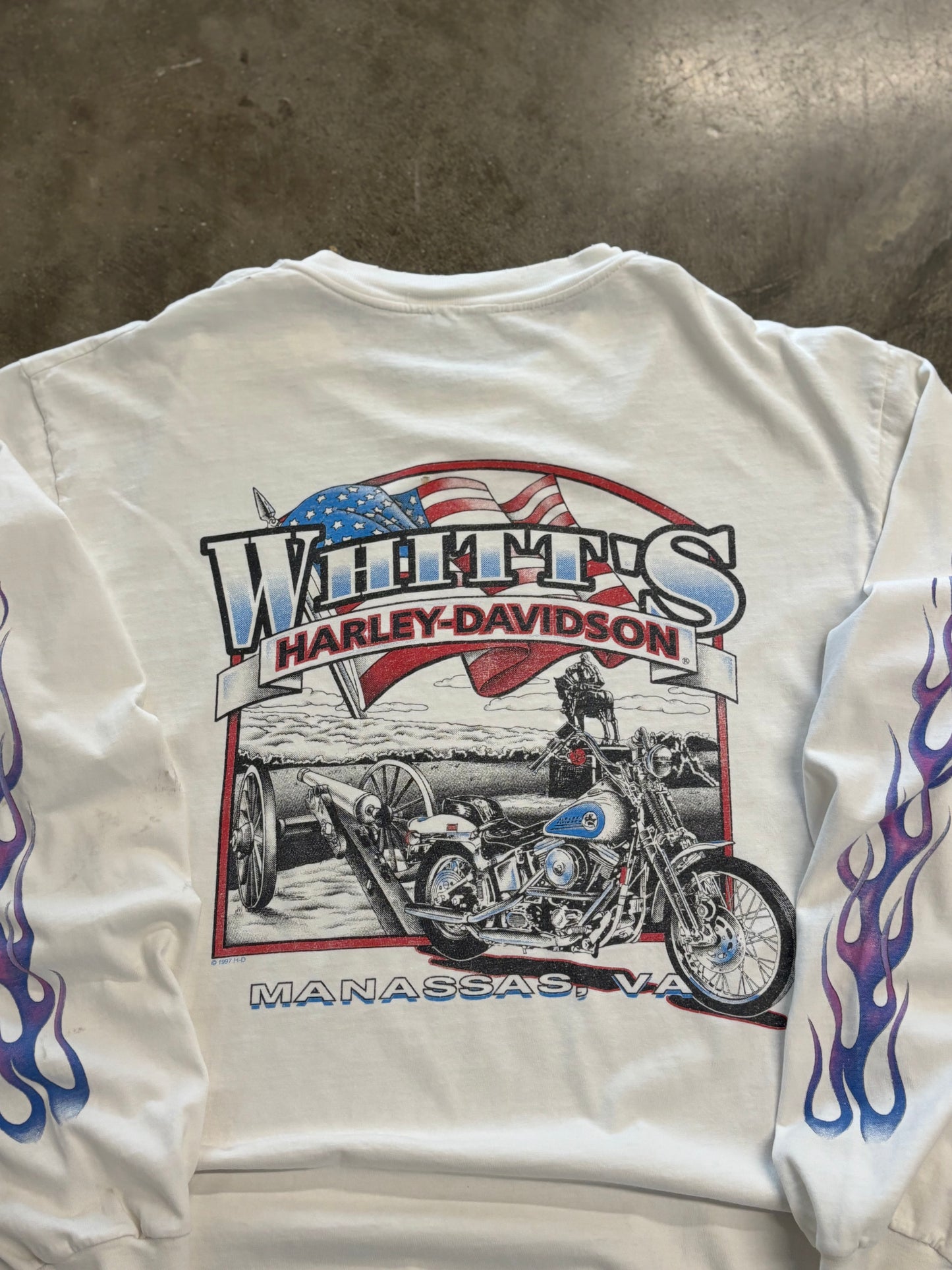Vintage Harley Davidson Feel the heat long sleeve size Large/XL