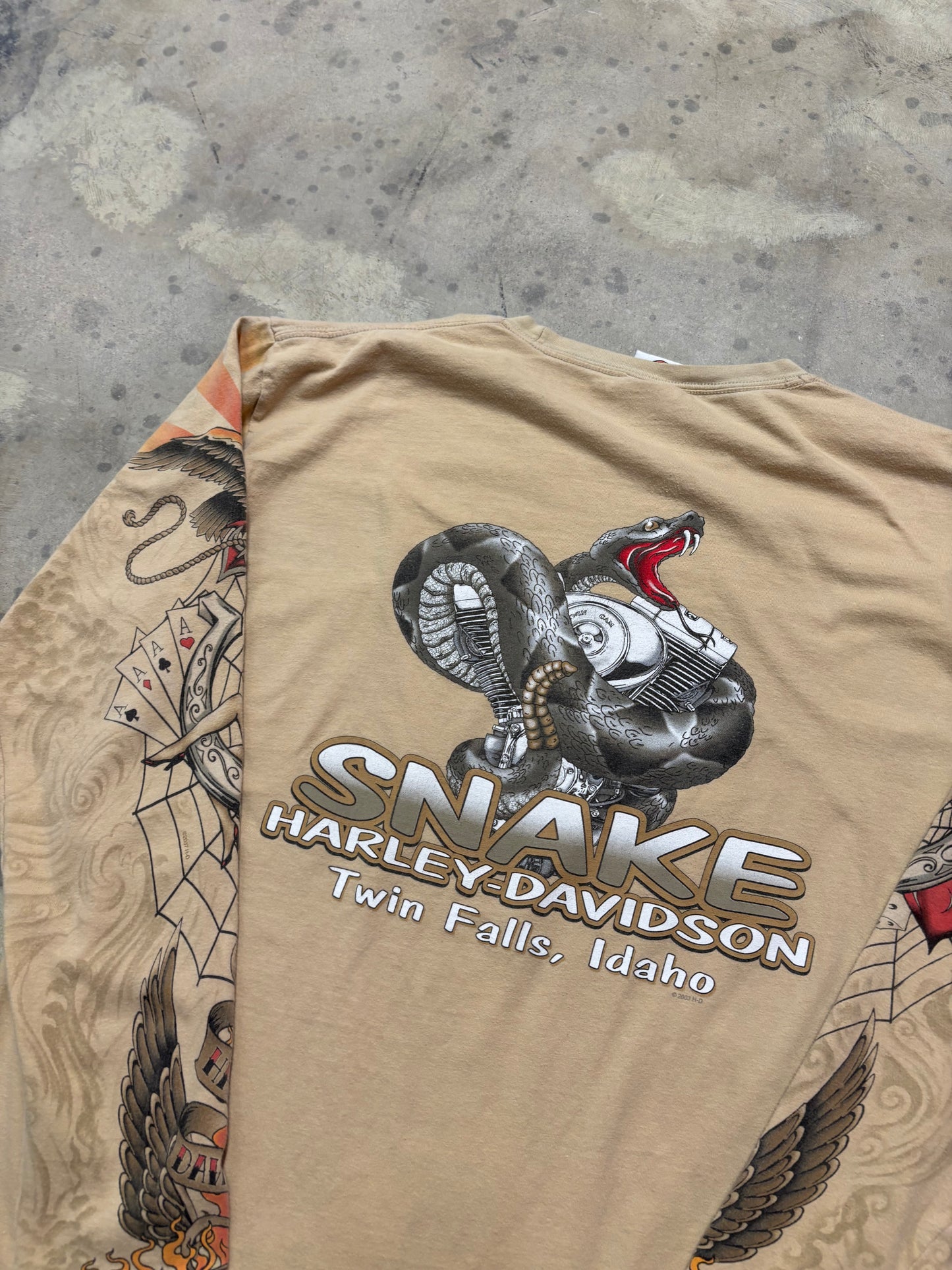 Harley Davidson Tattoo Long sleeve size extra large