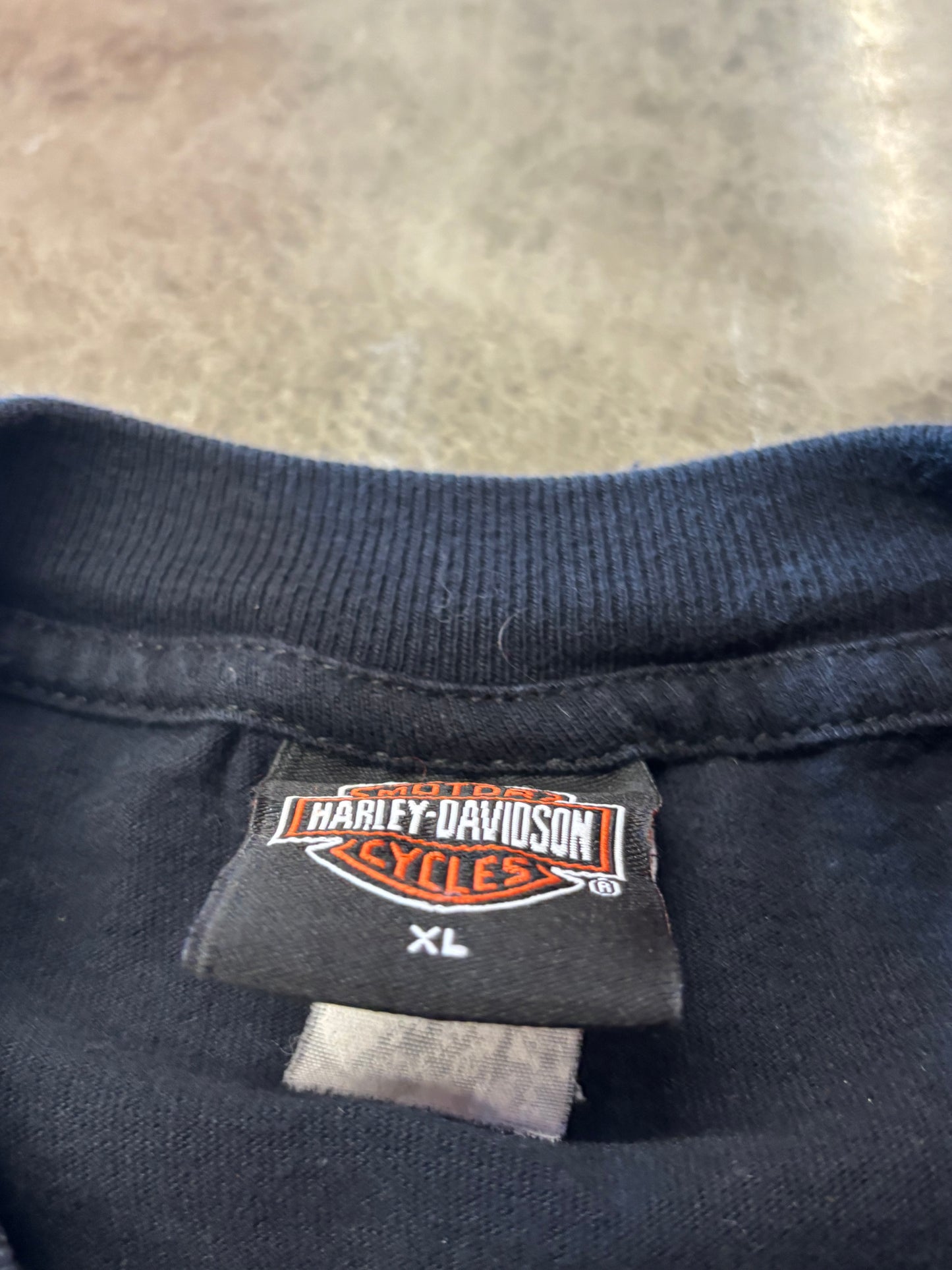 Vintage Harley Davidson Blue Flame long sleeve size extra large