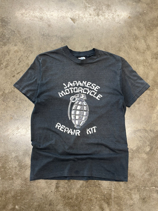 Vintage Harley Davidson Japanese motorcycle repair kit shirt size large
