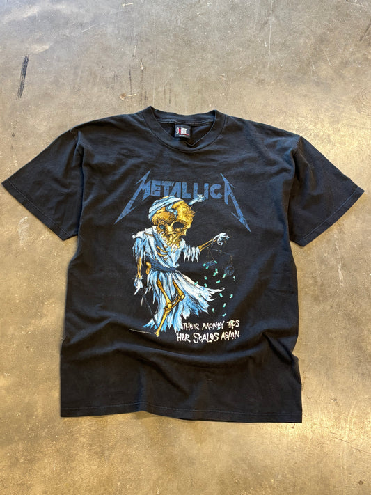 Vintage Metallica money scales Pushead Shirt size xl