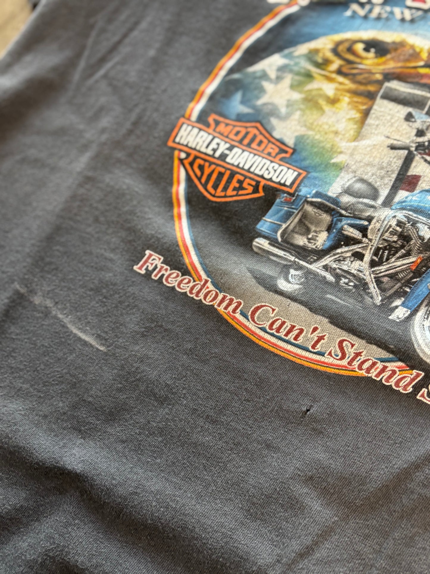 Vintage Harley Davidson Twin Towers NYC shirt size large