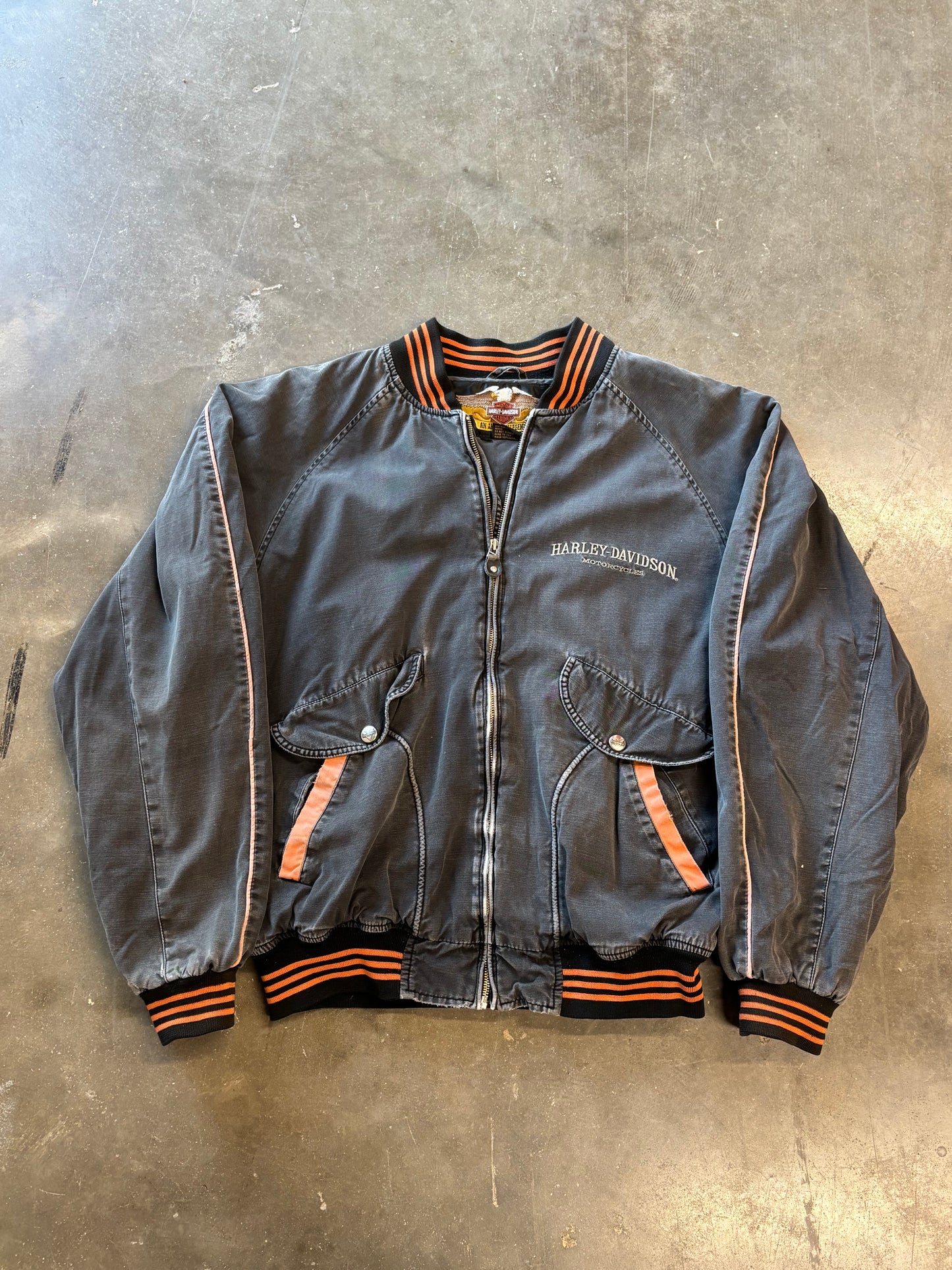 Vintage Harley Davidson canvas jacket size large