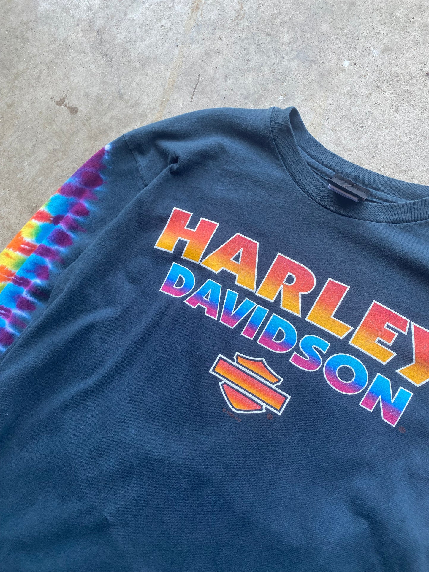 Vintage Harley Davidson rainbow long sleeve shirt size extra large