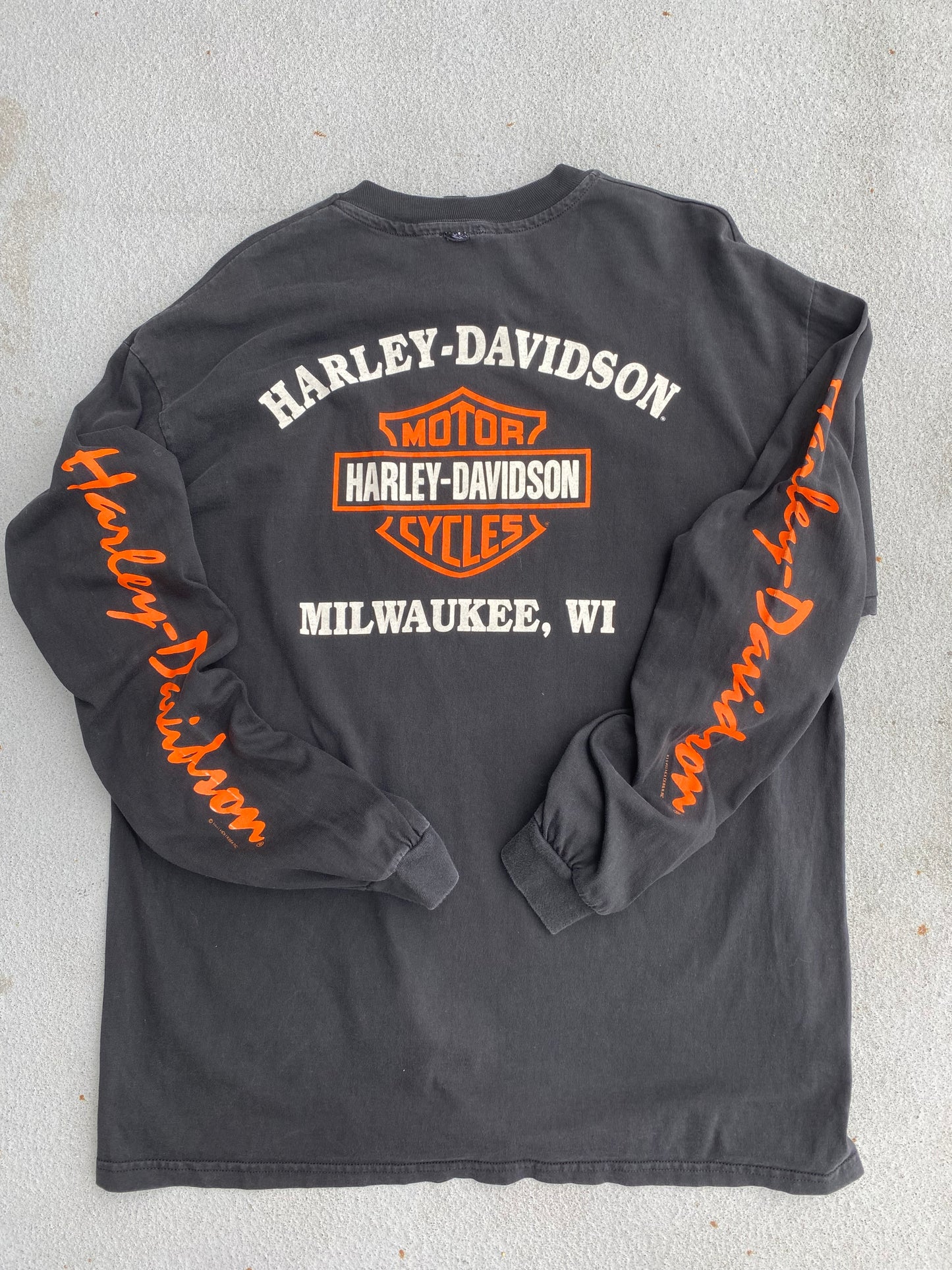 Vintage 1994 Harley Davidson Rising Flame Long sleeve Size XL