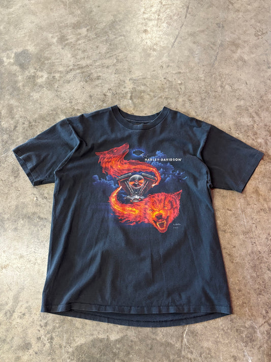 Vintage Harley Davidson wolf shirt size xl