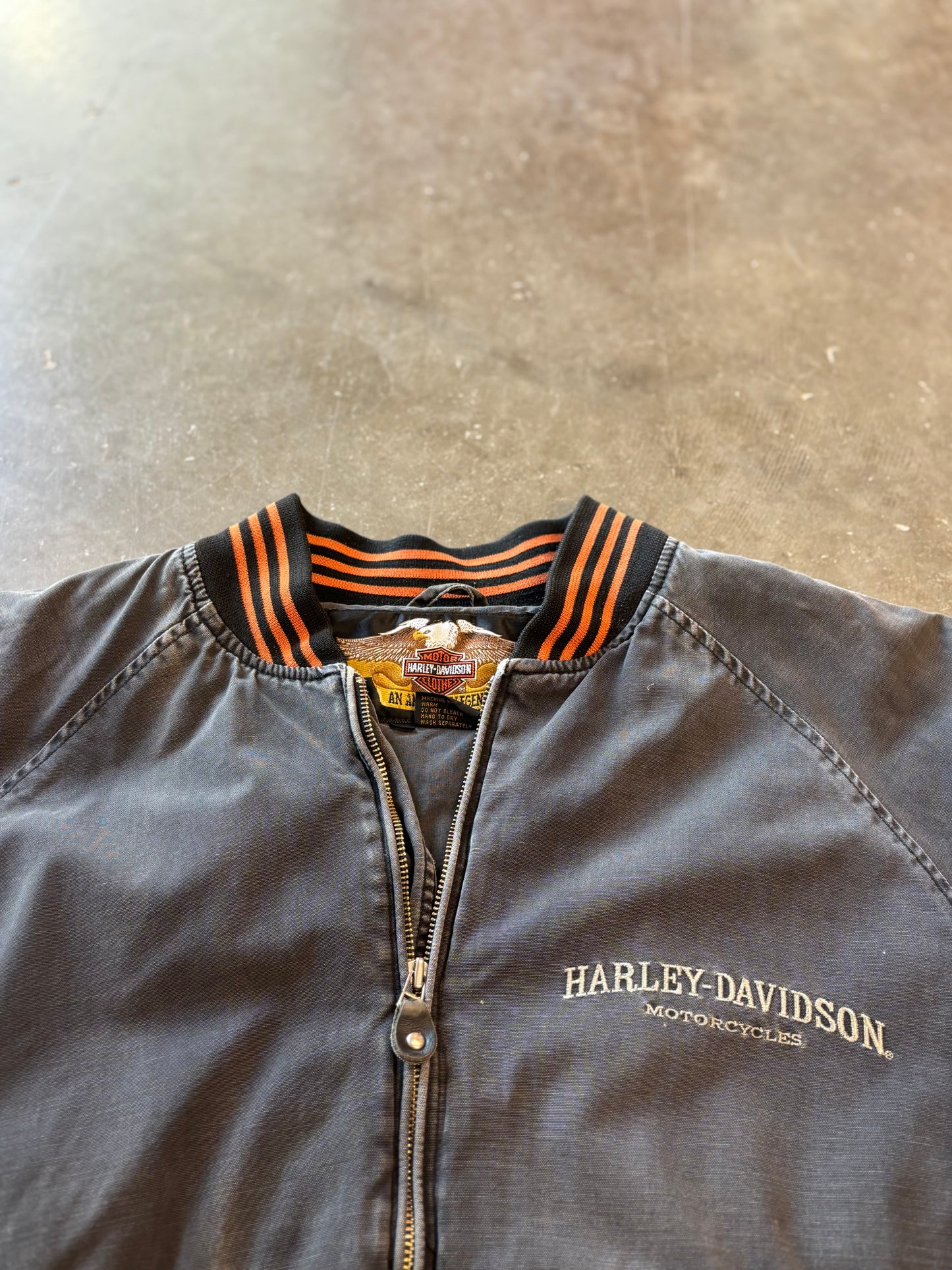 Vintage Harley Davidson canvas jacket size large