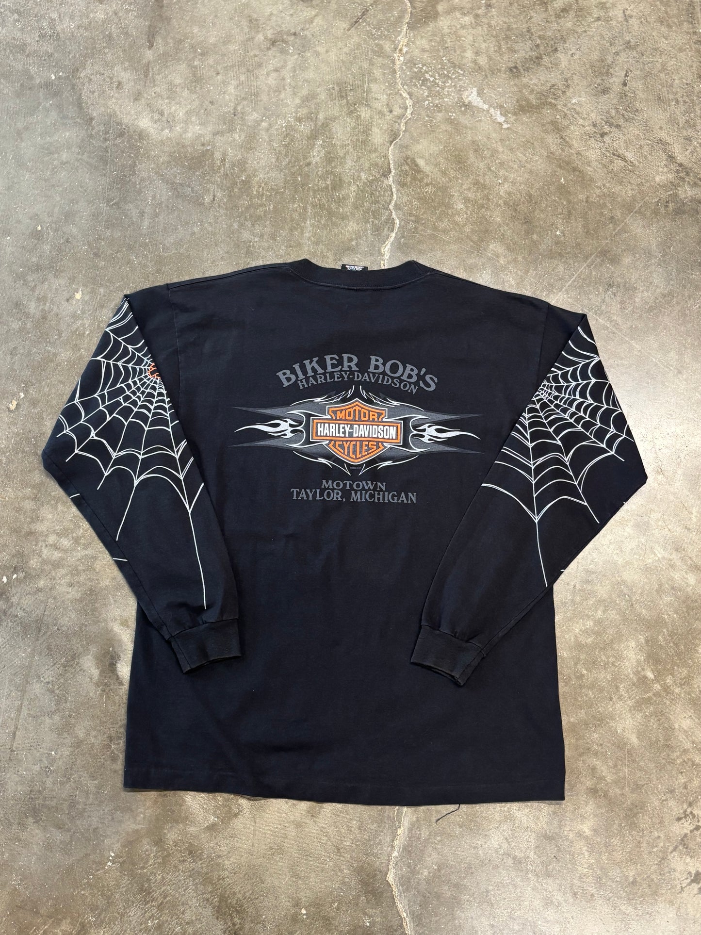 Vintage Harley Davidson Spiderweb size large