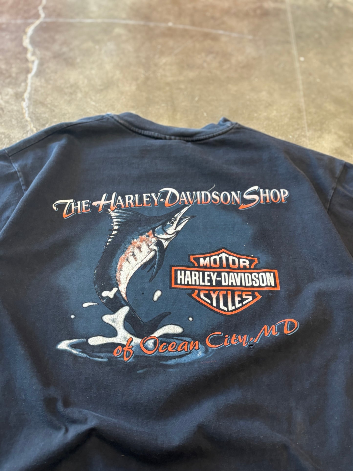 Vintage Harley Davidson V twin fire shirt size large