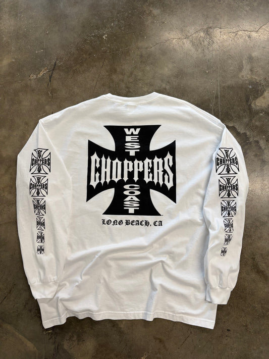 Vintage West Coast Choppers white long sleeve size xxxl
