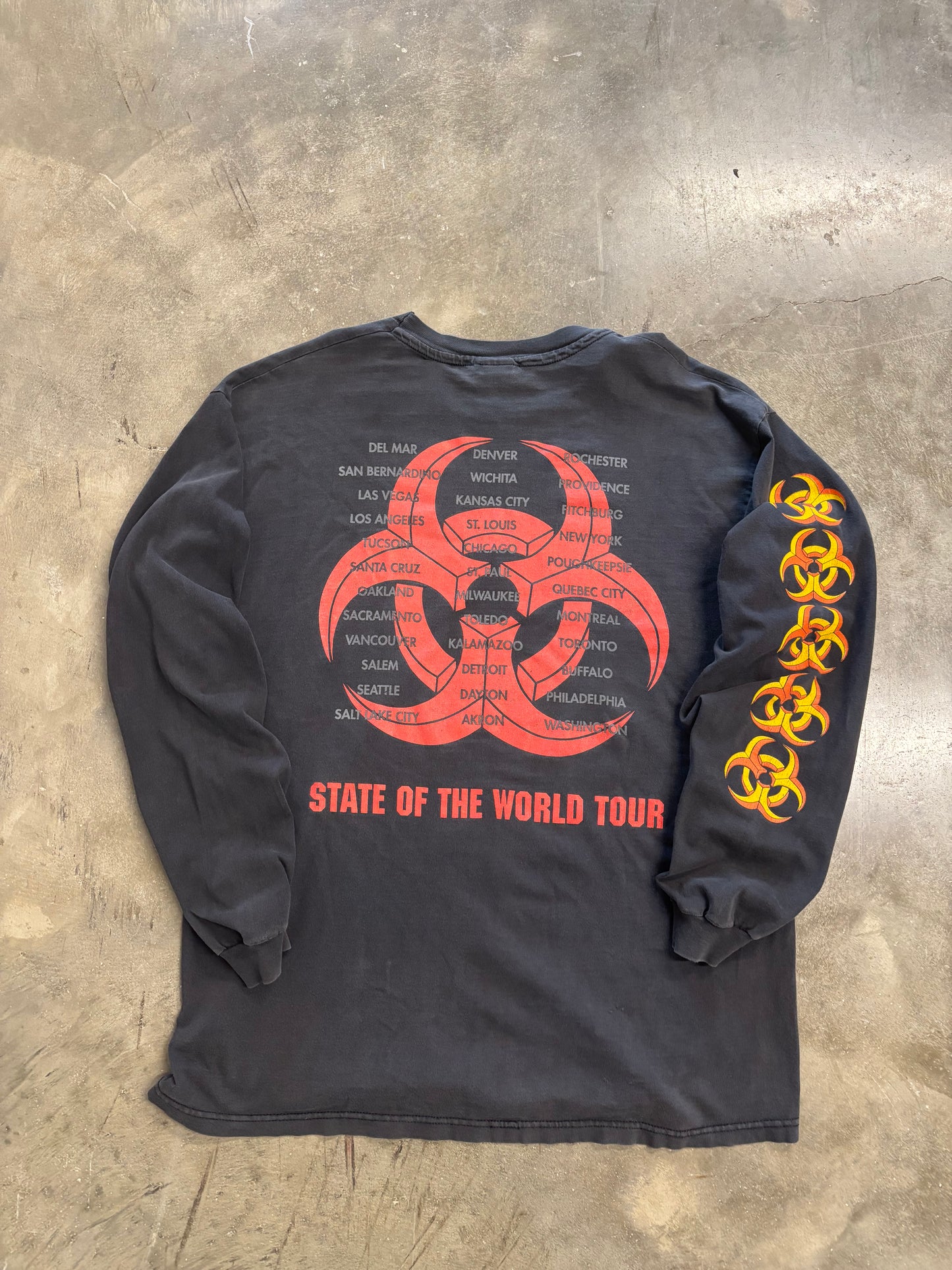 Vintage Biohazard long sleeve shirt size XL