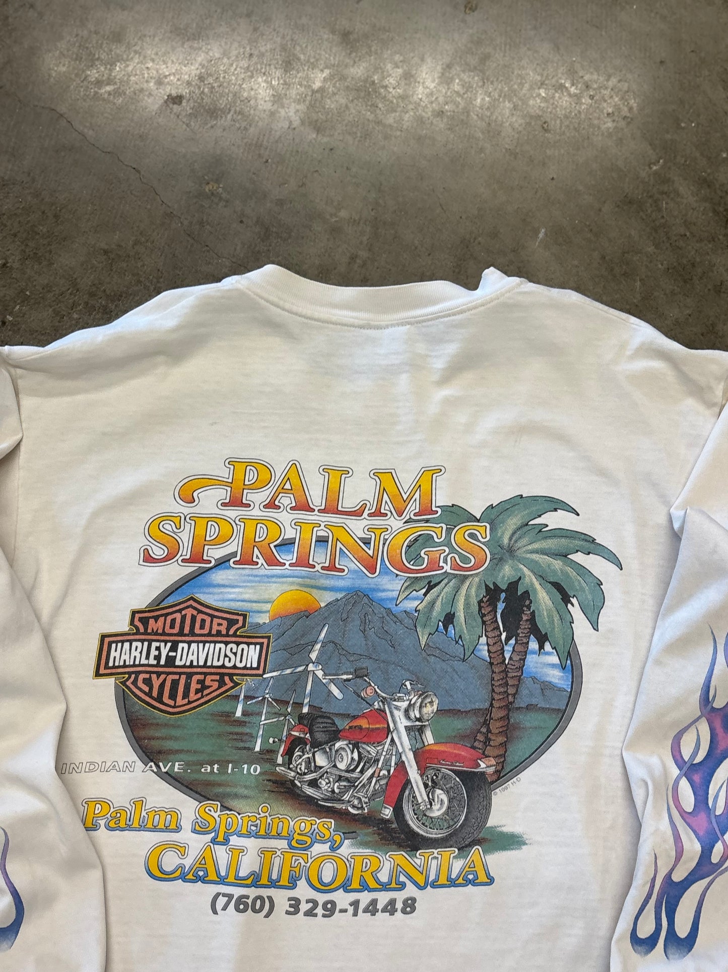 Vintage Harley Davidson Feel the heat long sleeve size large