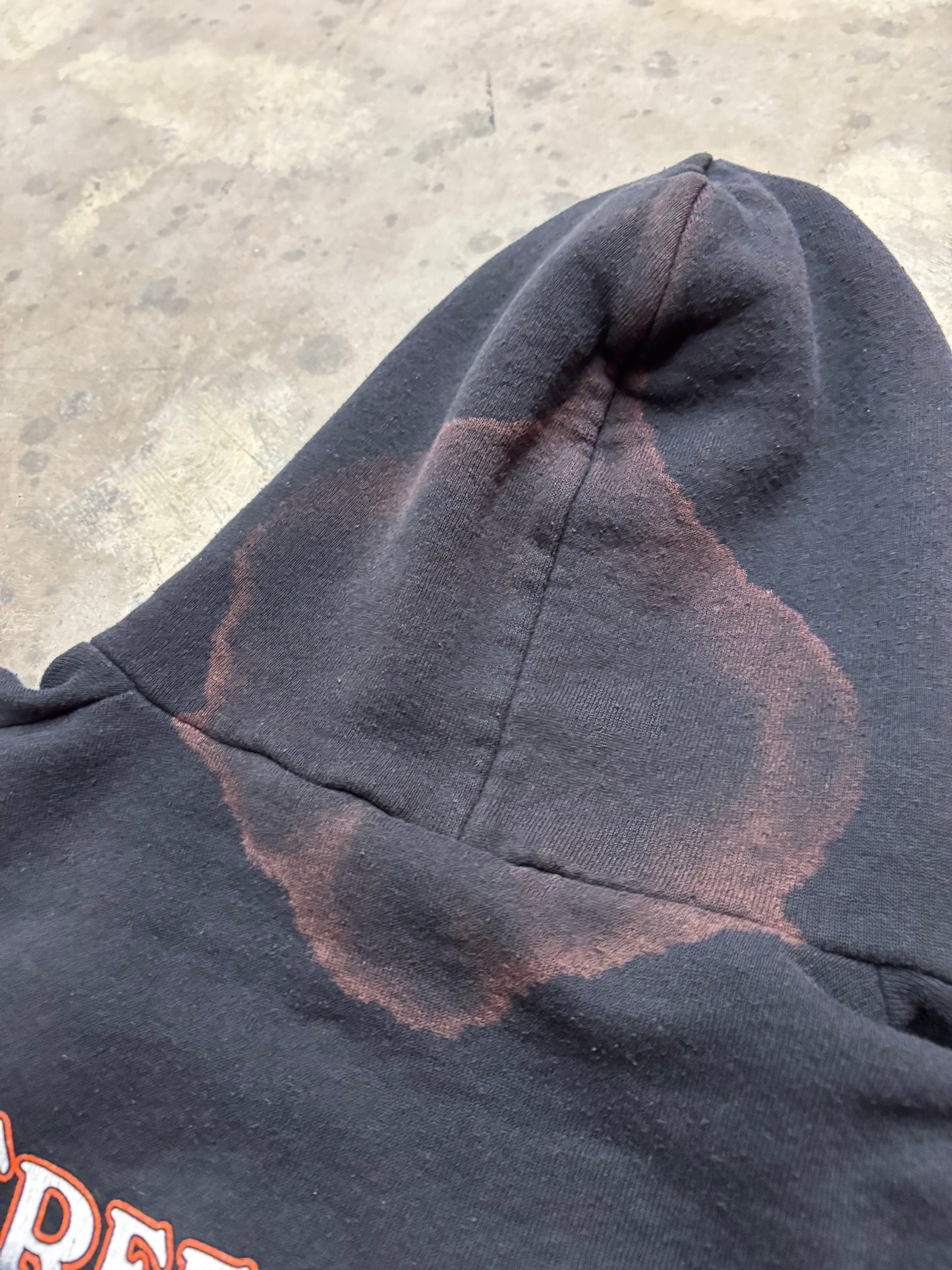 Vintage Harley Davidson flame zip up hoodie shirt size large