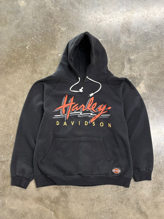 Vintage Harley Davidson 80’s hoodie super sick back size large
