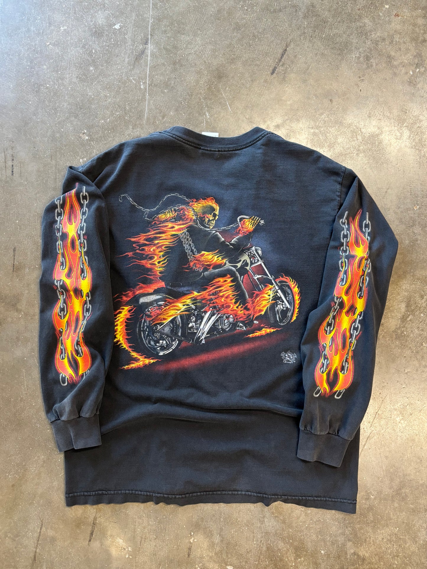 Vintage midnite rider long sleeve size large
