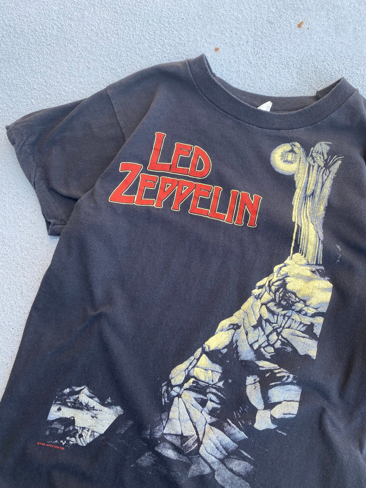 Vintage 1984 Led Zeppelin baby girl shirt size medium