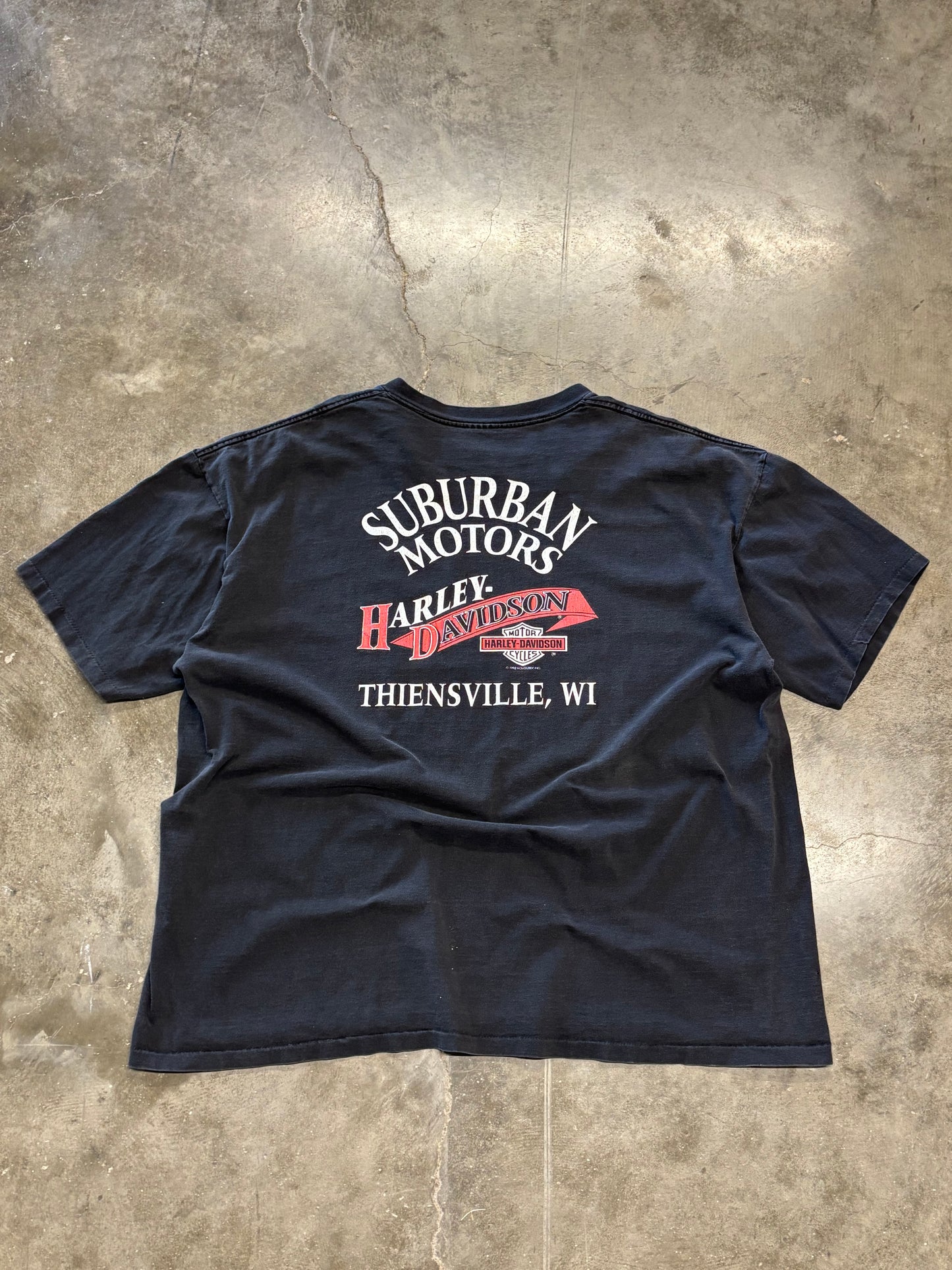 Vintage Harley Davidson Lightning Eagle shirt size xxxl