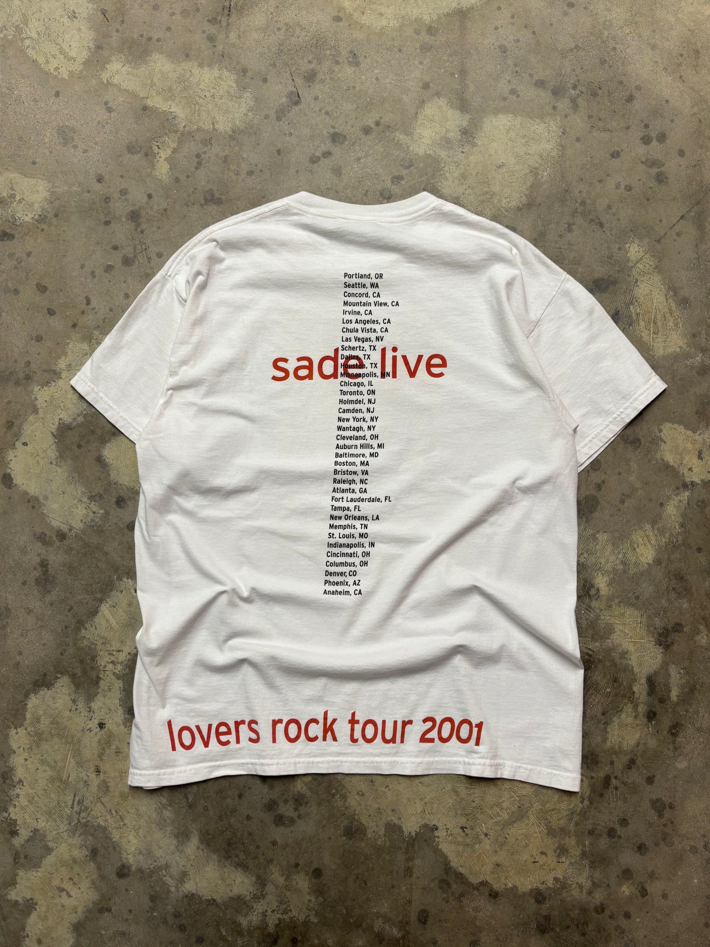 Vintage Sade Lovers Rock shirt size large