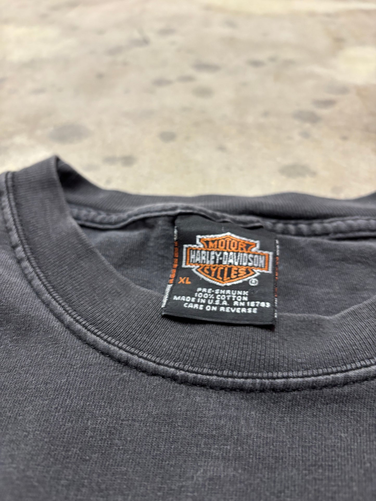 Vintage Harley Davidson flame Eagle shirt size XL