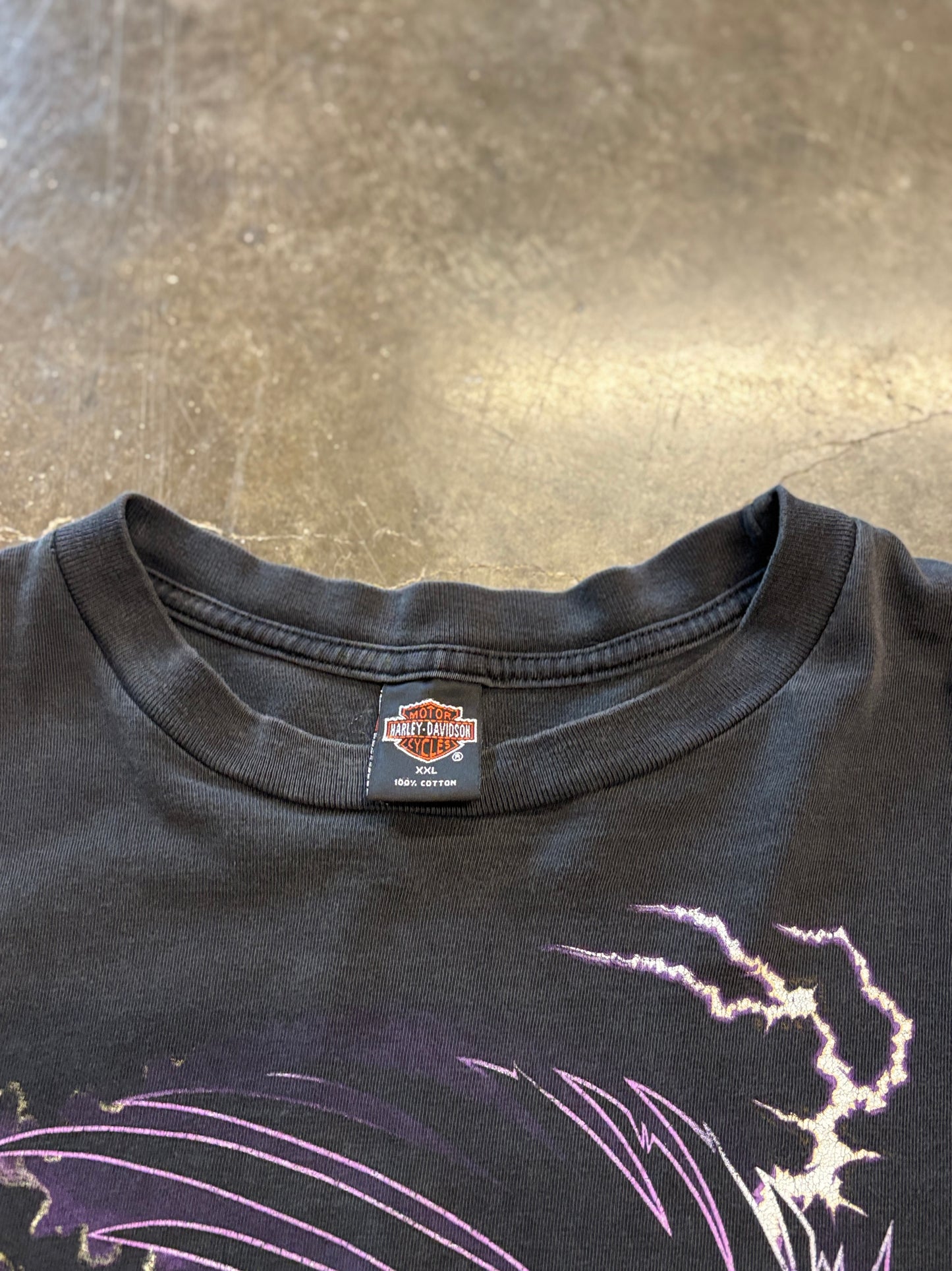 Vintage Lightning Harley Eagle longsleeve size XXL