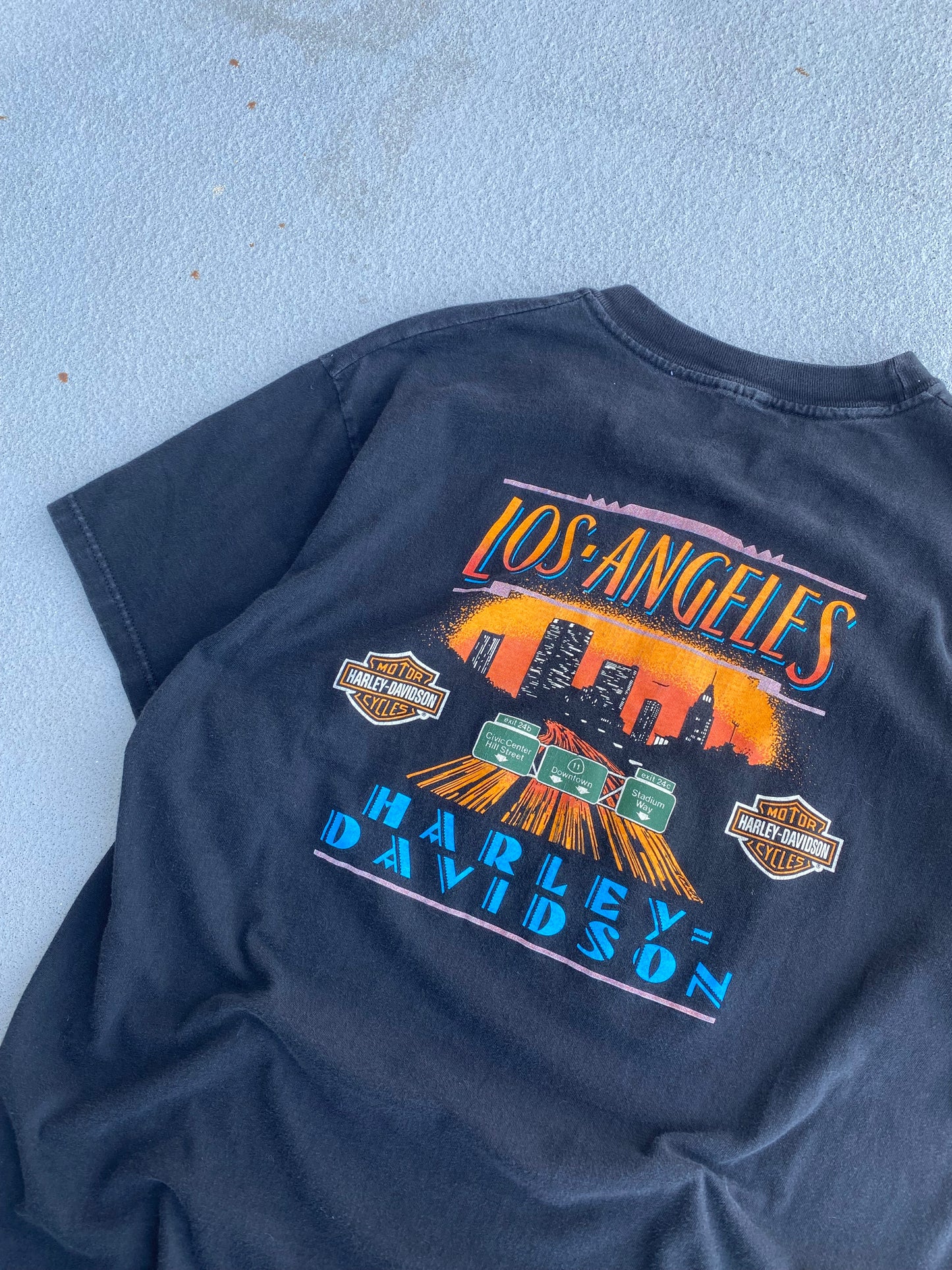 Vintage Harley Davidson Flame shield Size XL