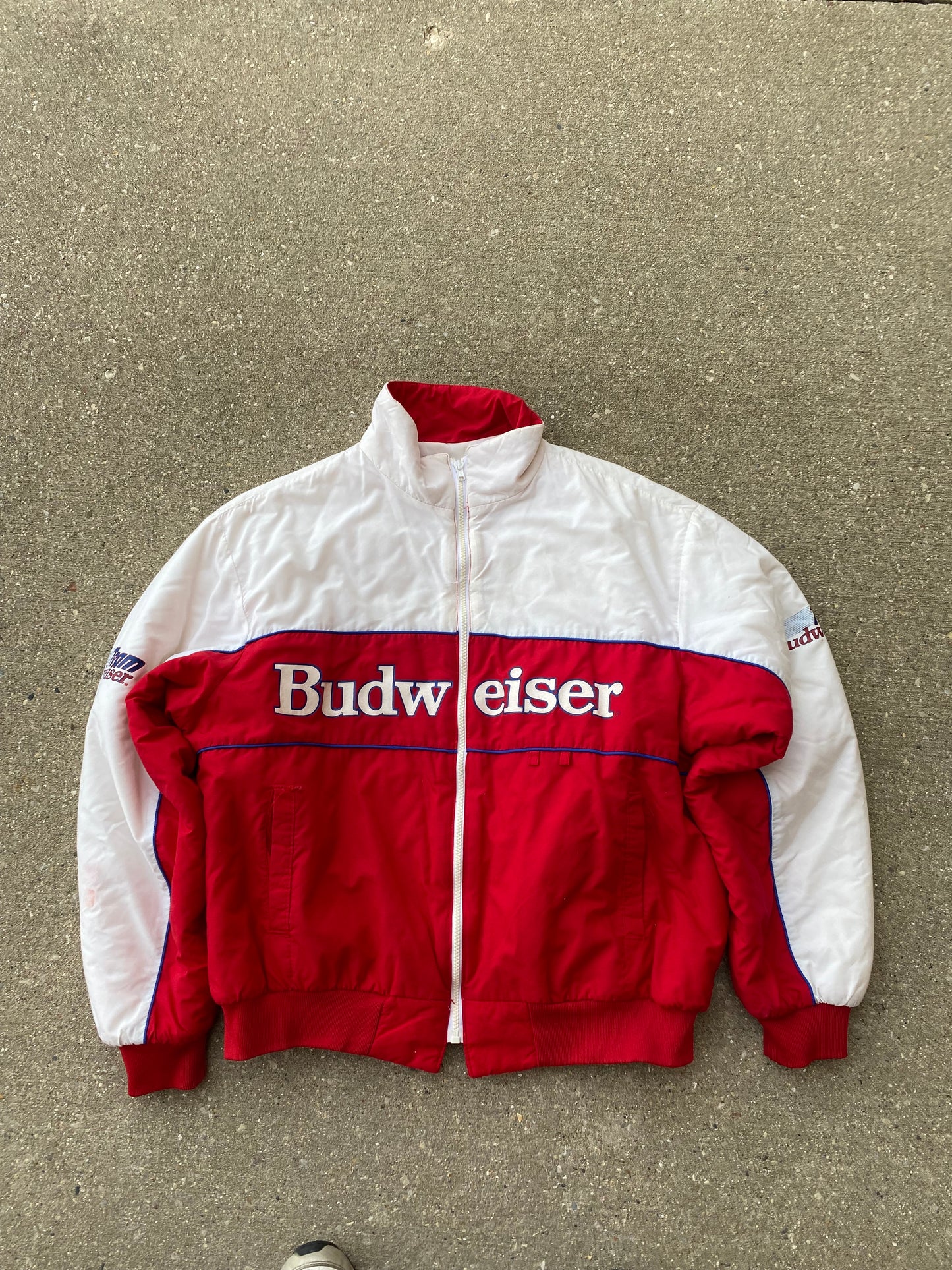 Vintage Team Budweiser Jacket Size Large