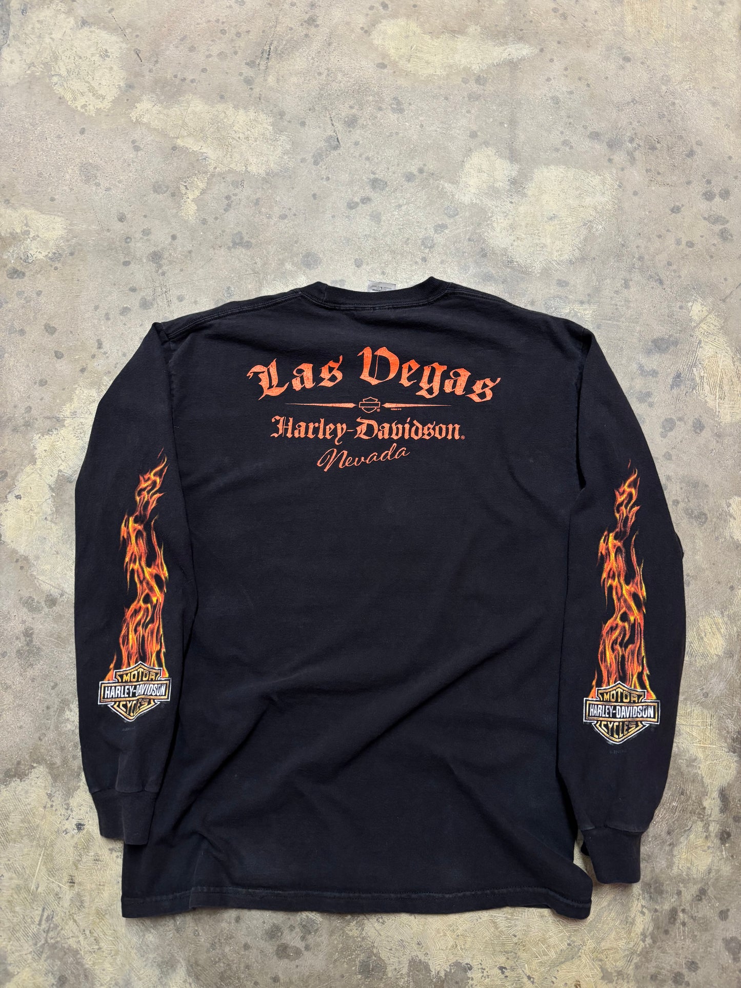 Vintage Harley Davidson joker long sleeve shirt size large