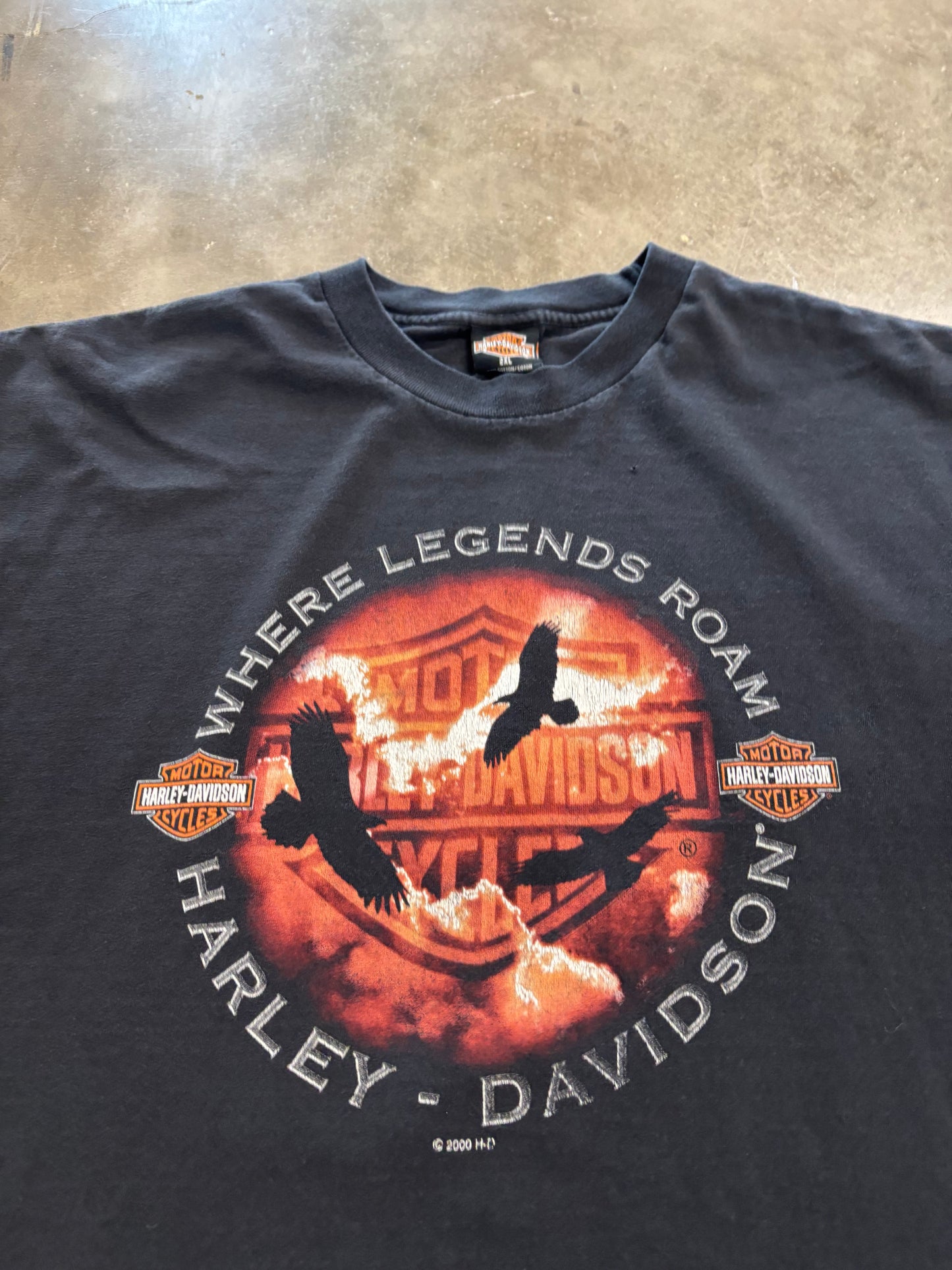 Vintage Harley Davidson chopped cut off shirt size xxl