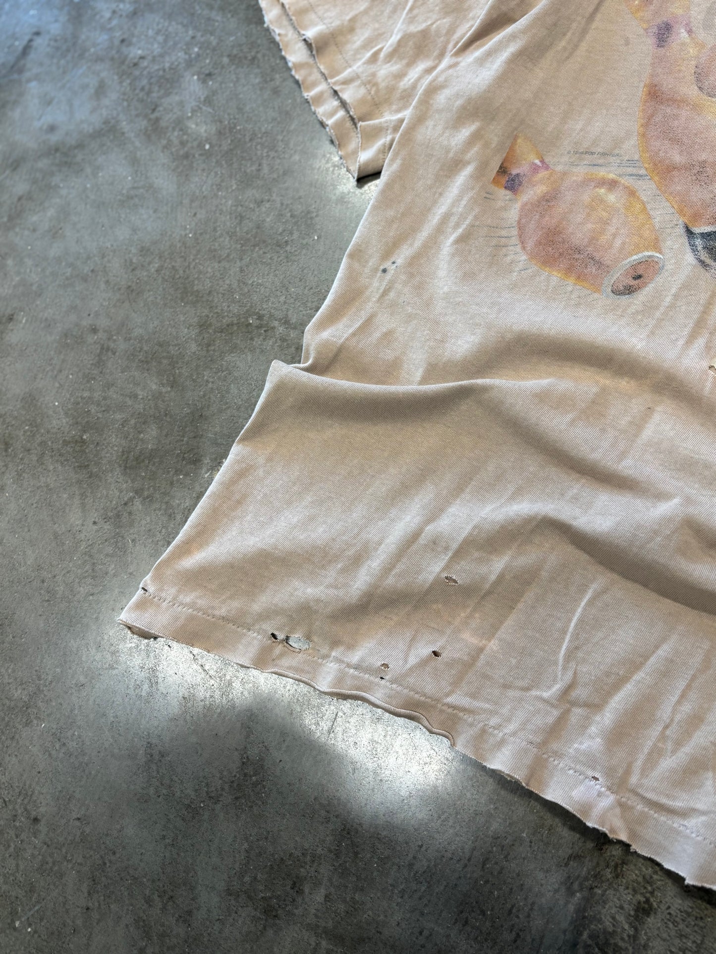 Vintage Thrashed Foo Fighters Bowling Pins shirt size XL