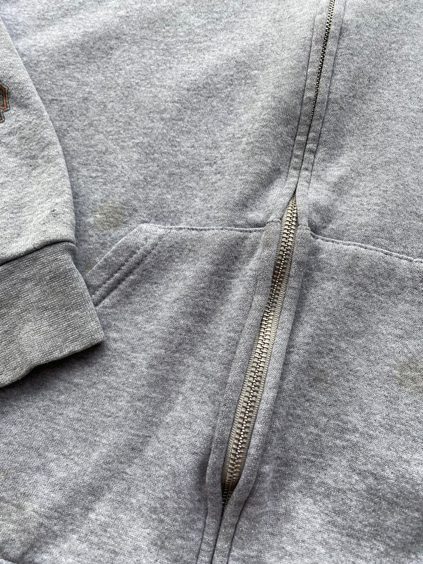 Vintage Harley Davidson Grey Zip up size extra large