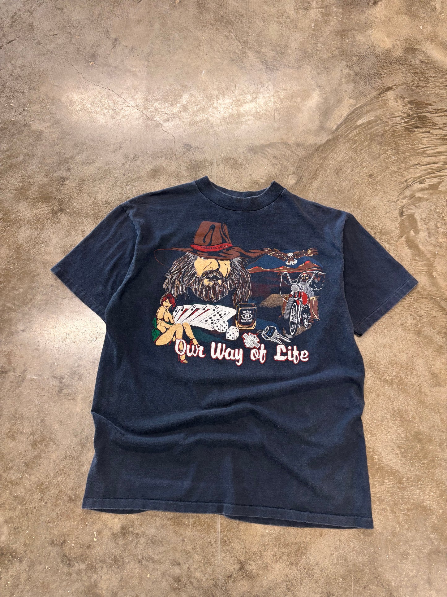 Vintage Harley Davidson Our Way of life shirt size large