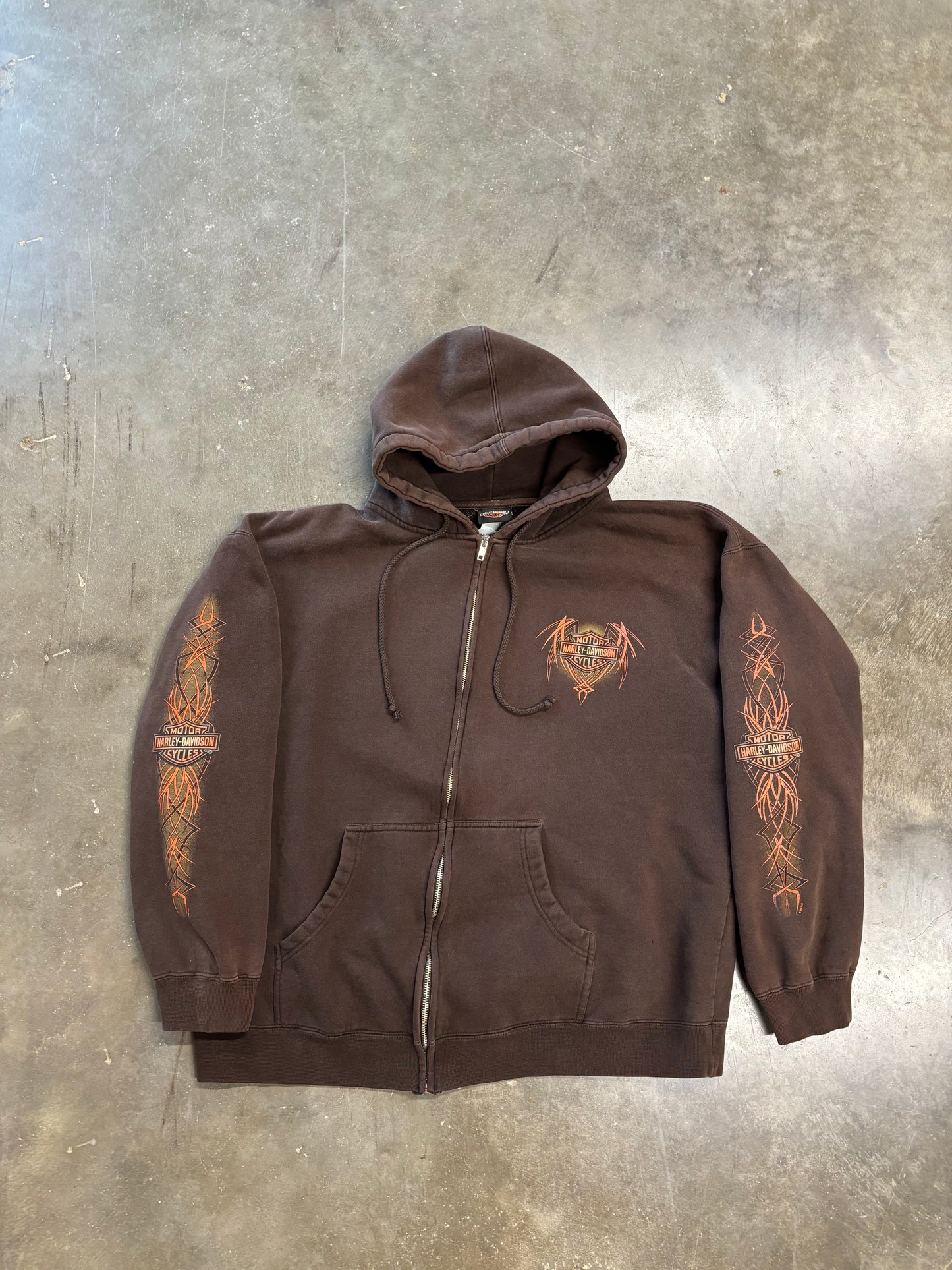 Vintage Harley Davidson zip up hoodie size xl