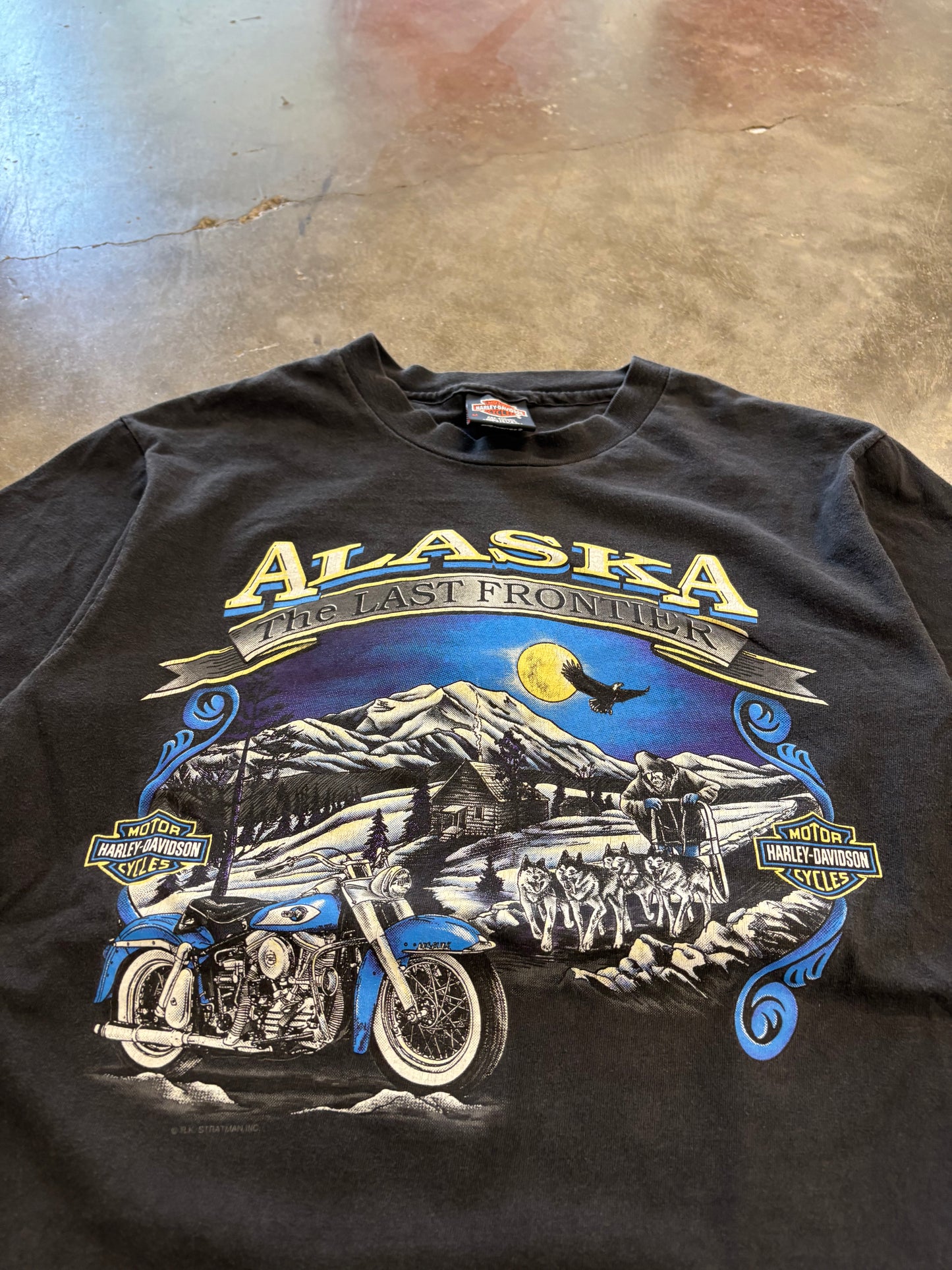 Vintage Harley Davidson Alaska shirt size medium