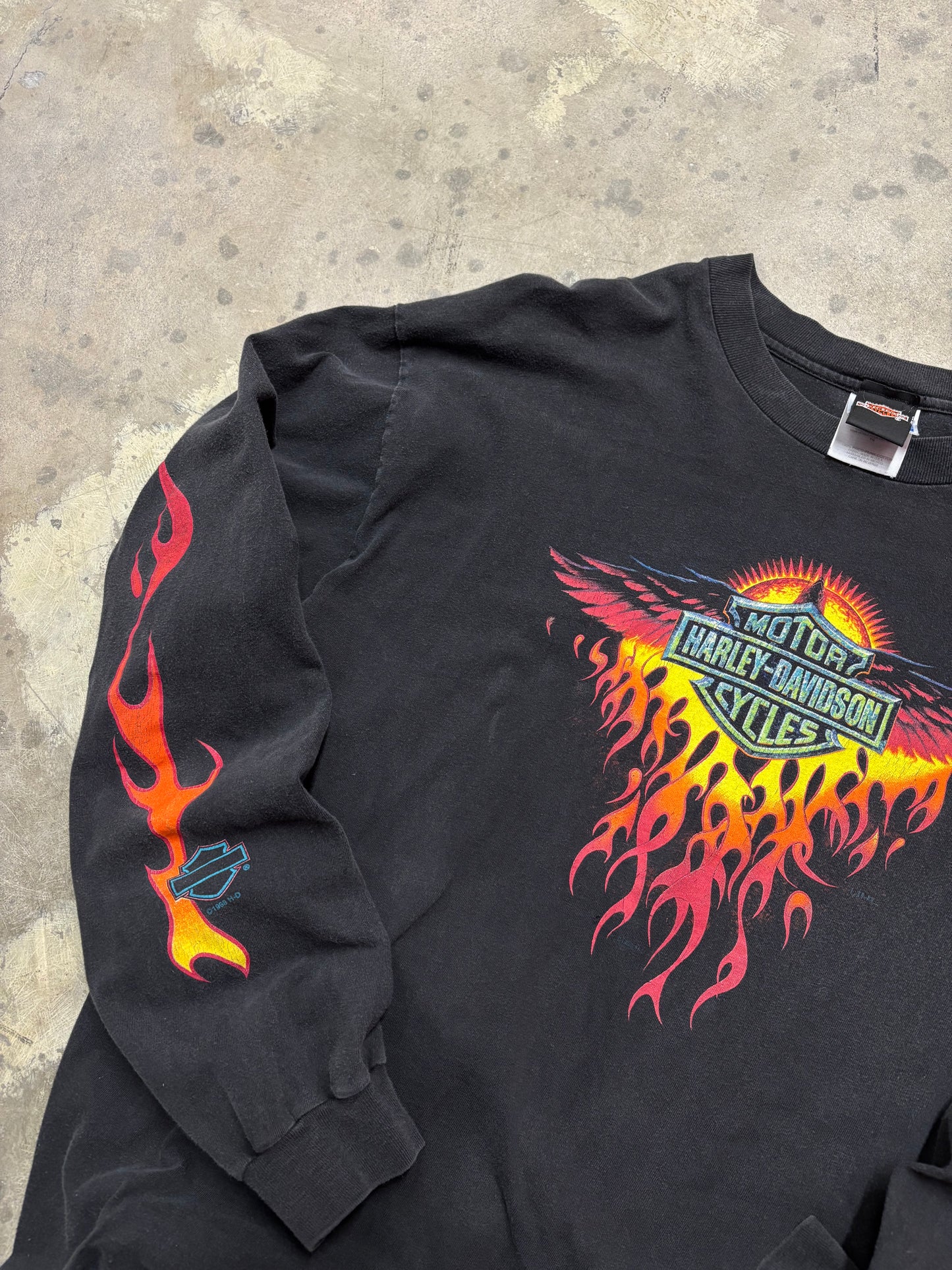 Vintage Harley Davidson big Rey long sleeve size extra large