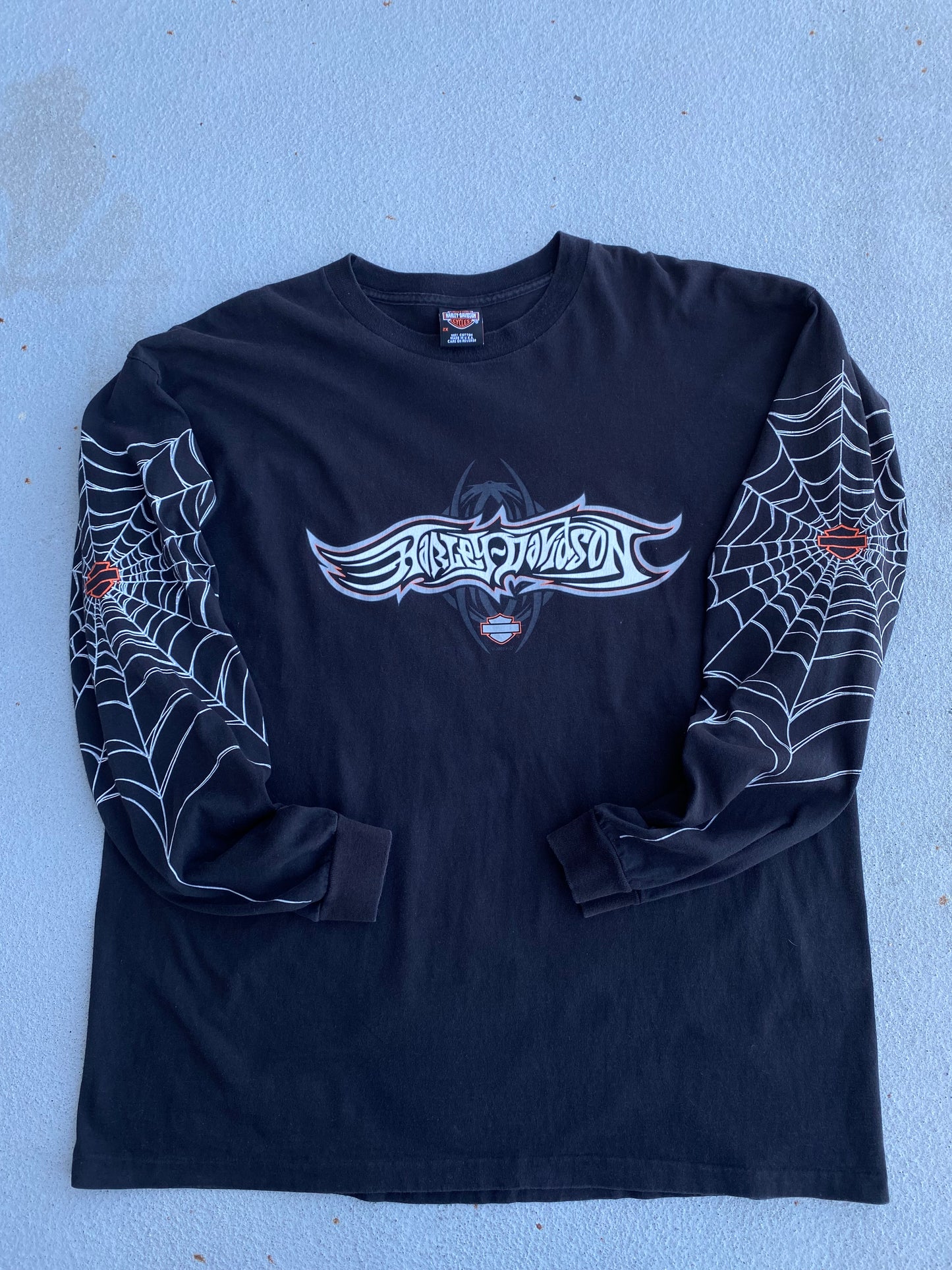 Vintage Harley Spider Web shirt size XXL