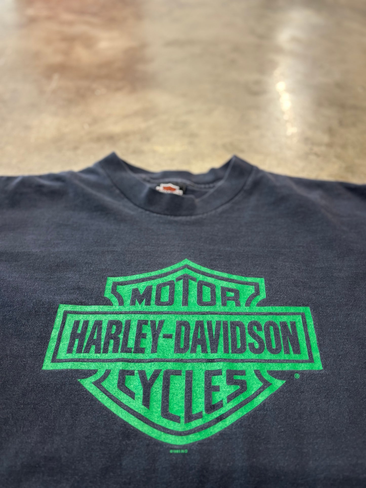 Vintage shamrock Harley long sleeve size large