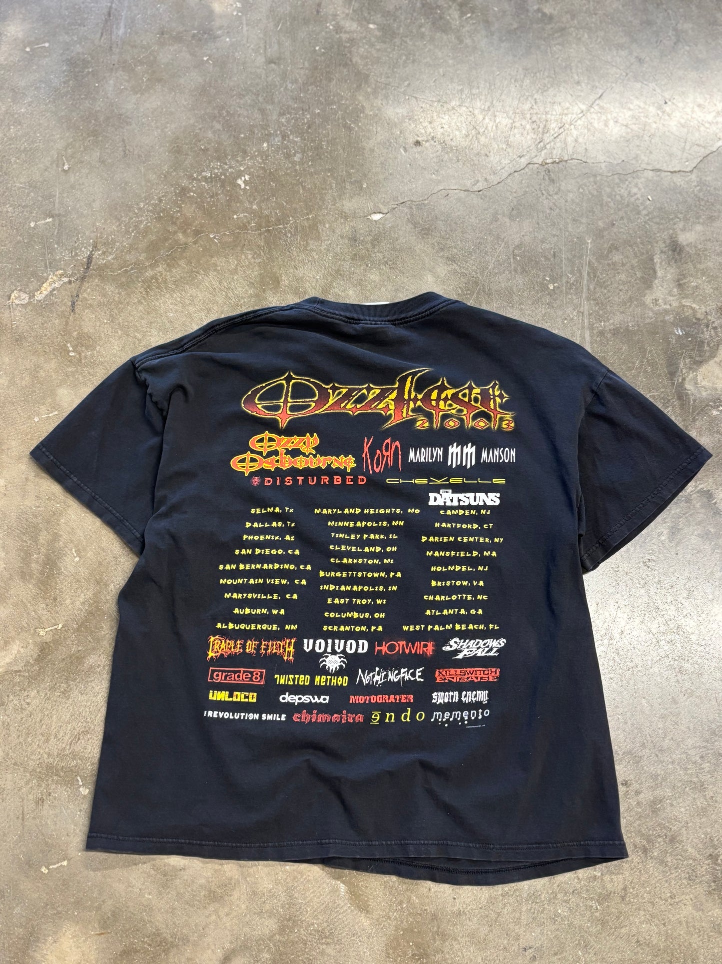 Vintage Ozzfest 2003 Ozzy shirt size XL