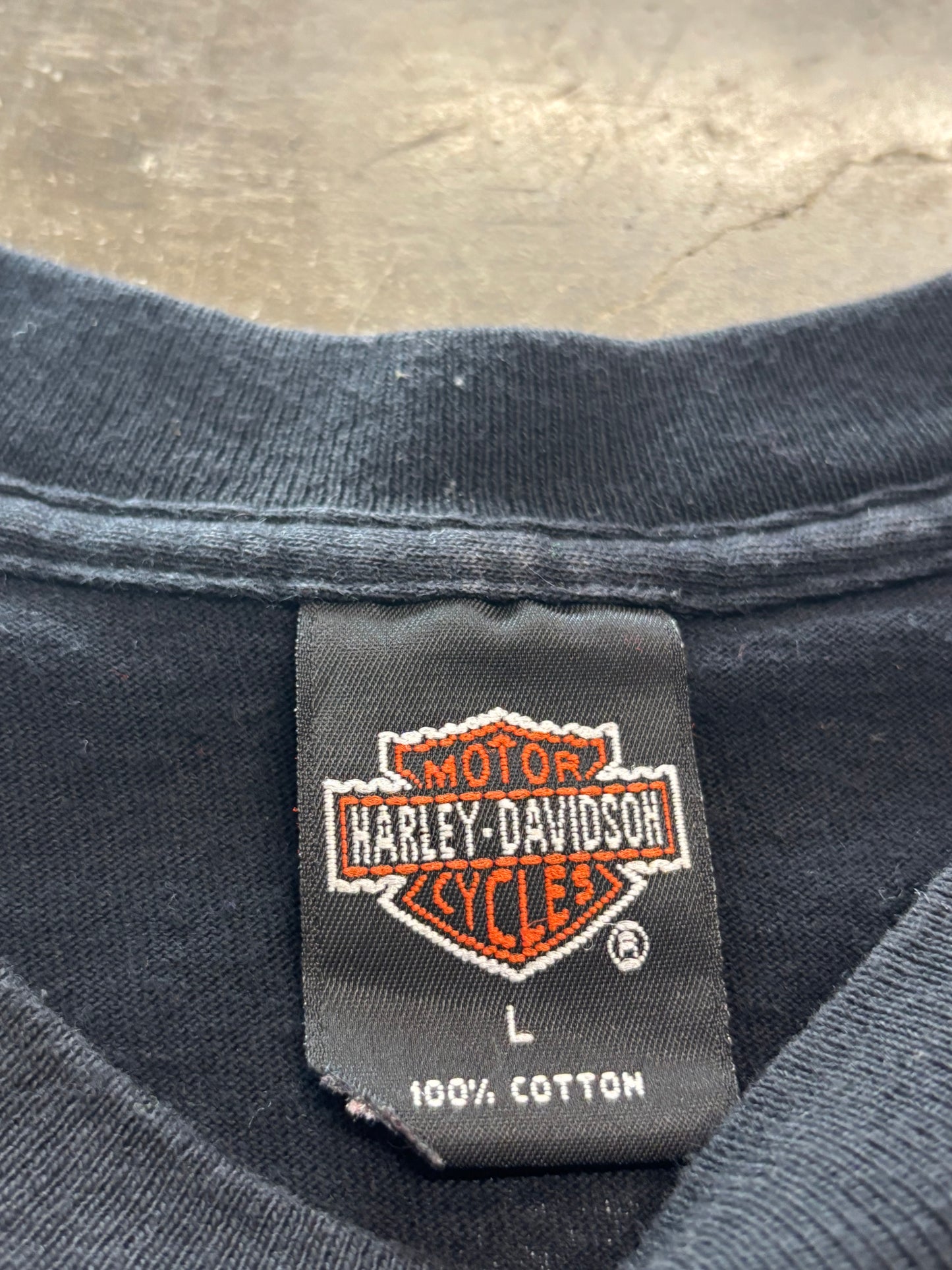Vintage Harley Davidson Santa shirt size large