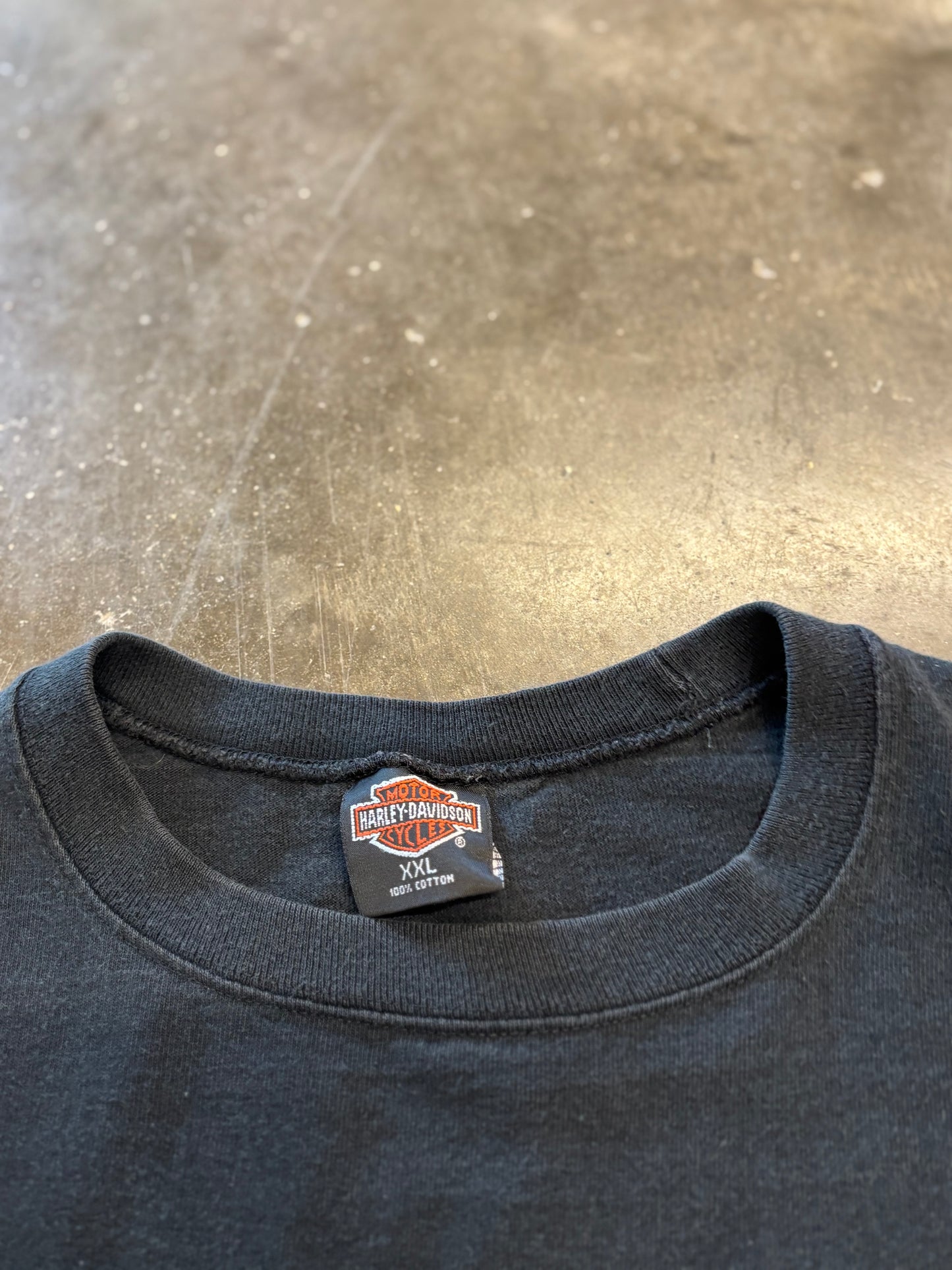Vintage Harley Davidson Flame ball long sleeve size xxl