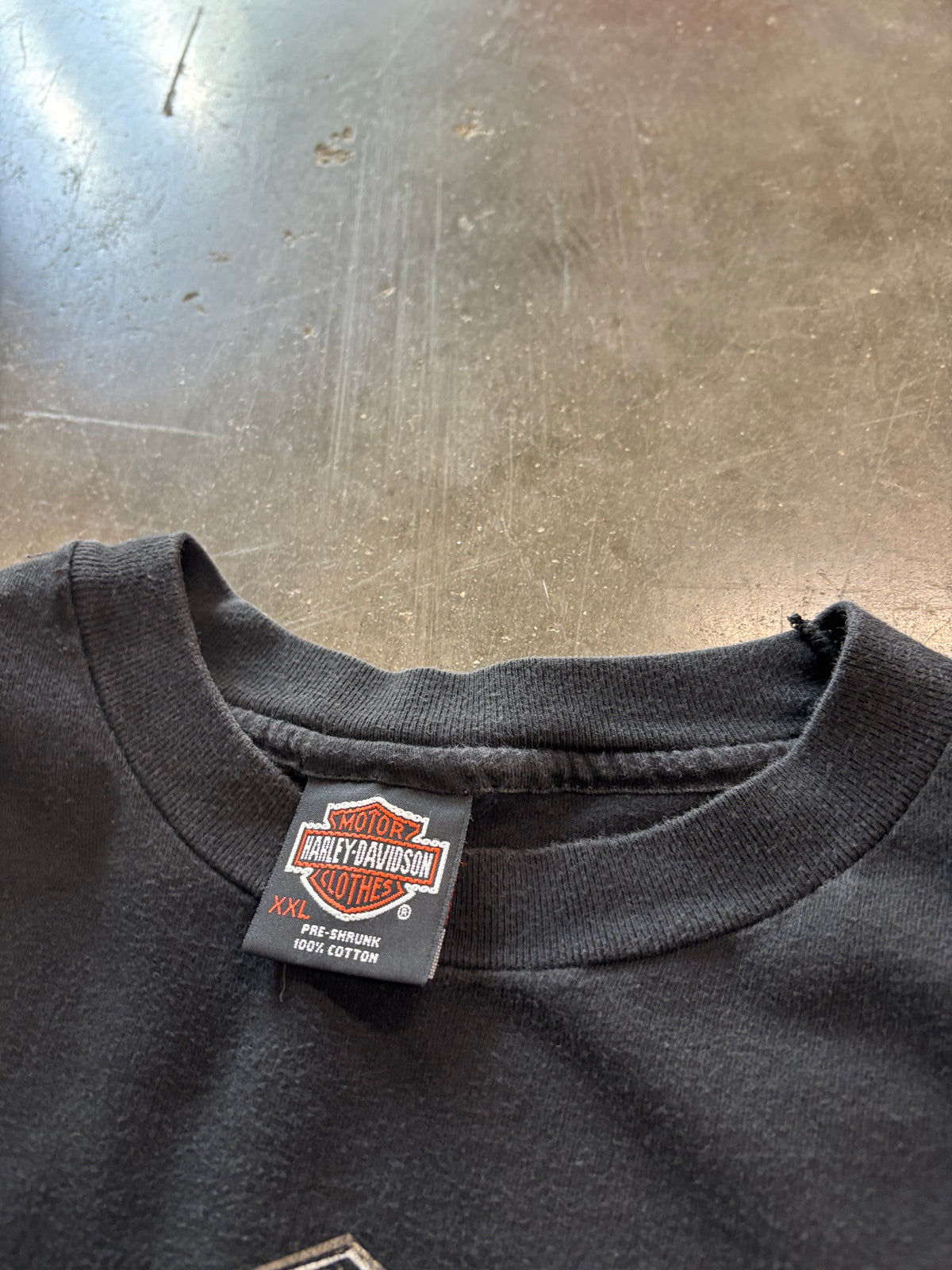 Vintage Harley Davidson blue flame shirt size xxl