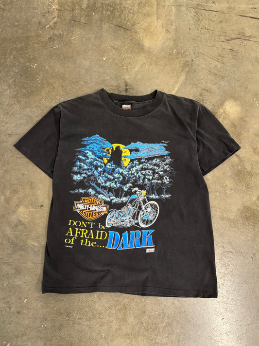Vintage Harley Davidson Are you afraid of the dark shirt size large