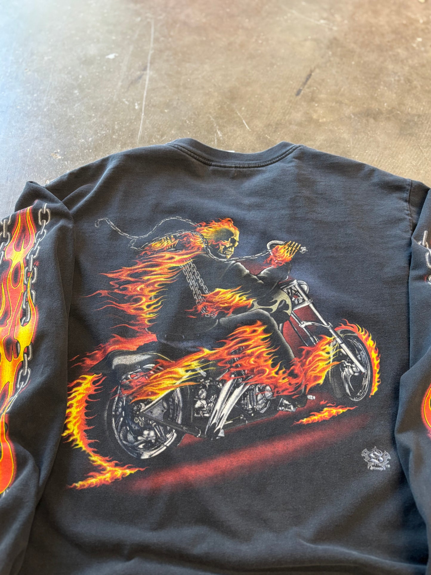Vintage midnite rider long sleeve size large