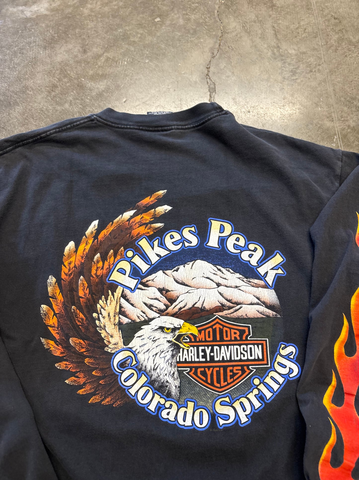 Vintage Harley Davidson Navsclone long sleeve size large