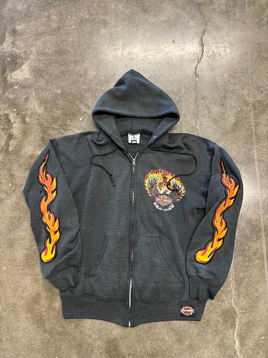 Vintage Harley Davidson Zip up hoodie size medium