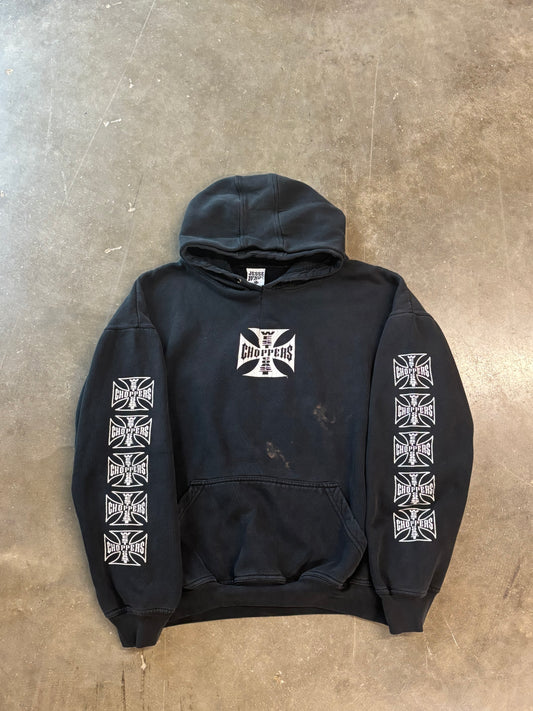 Vintage Thrashed West Coast Choppers Hoodie size large