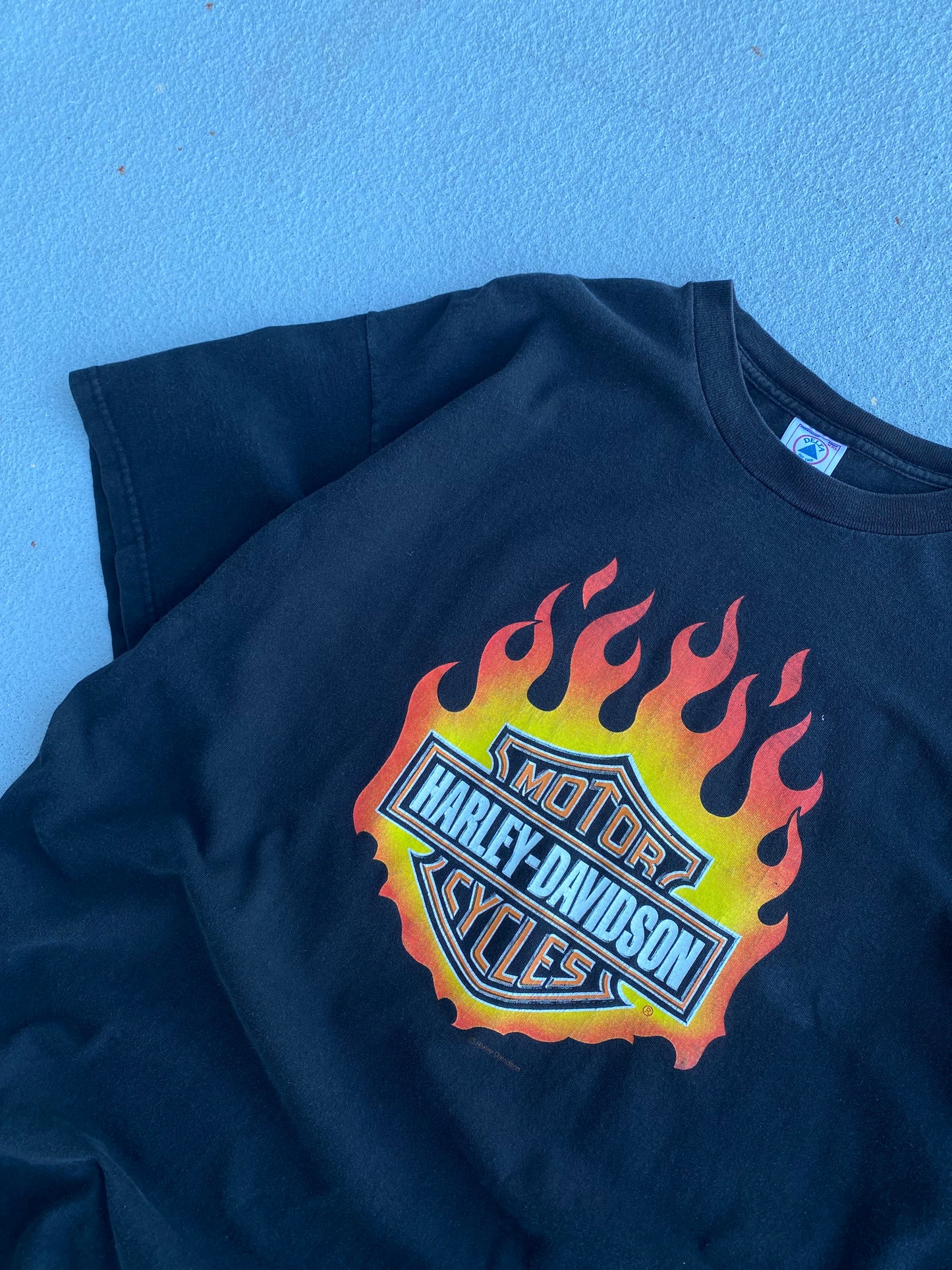 Vintage Harley Davidson Flame ball shirt size XXL