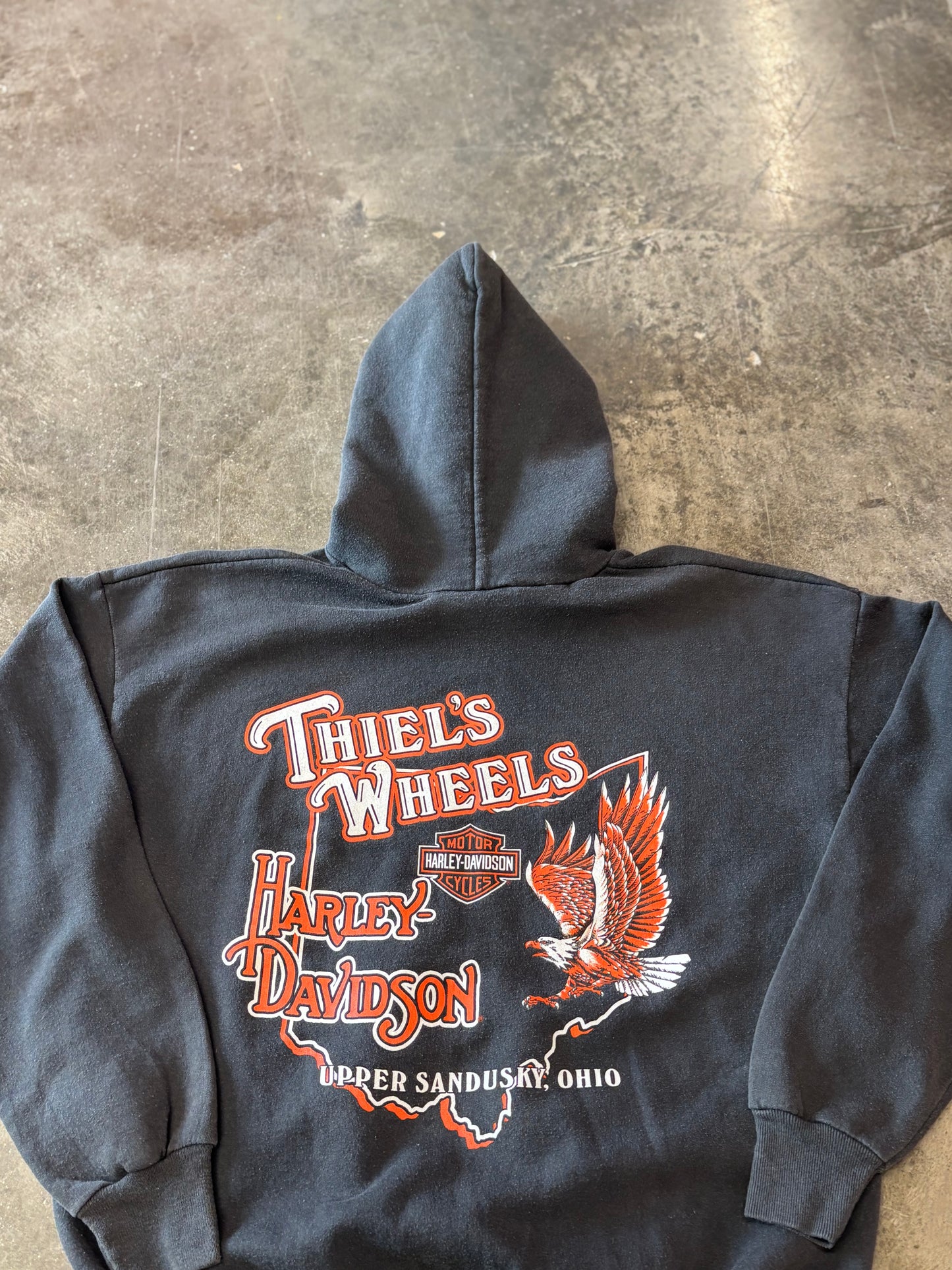 Vintage Harley Davidson Eagle hoodie size large