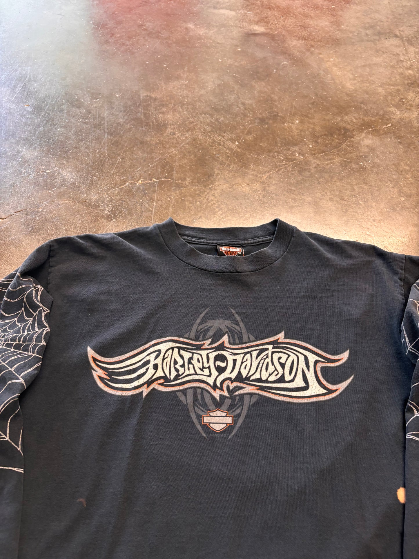 Vintage Harley Davidson Spiderweb size large